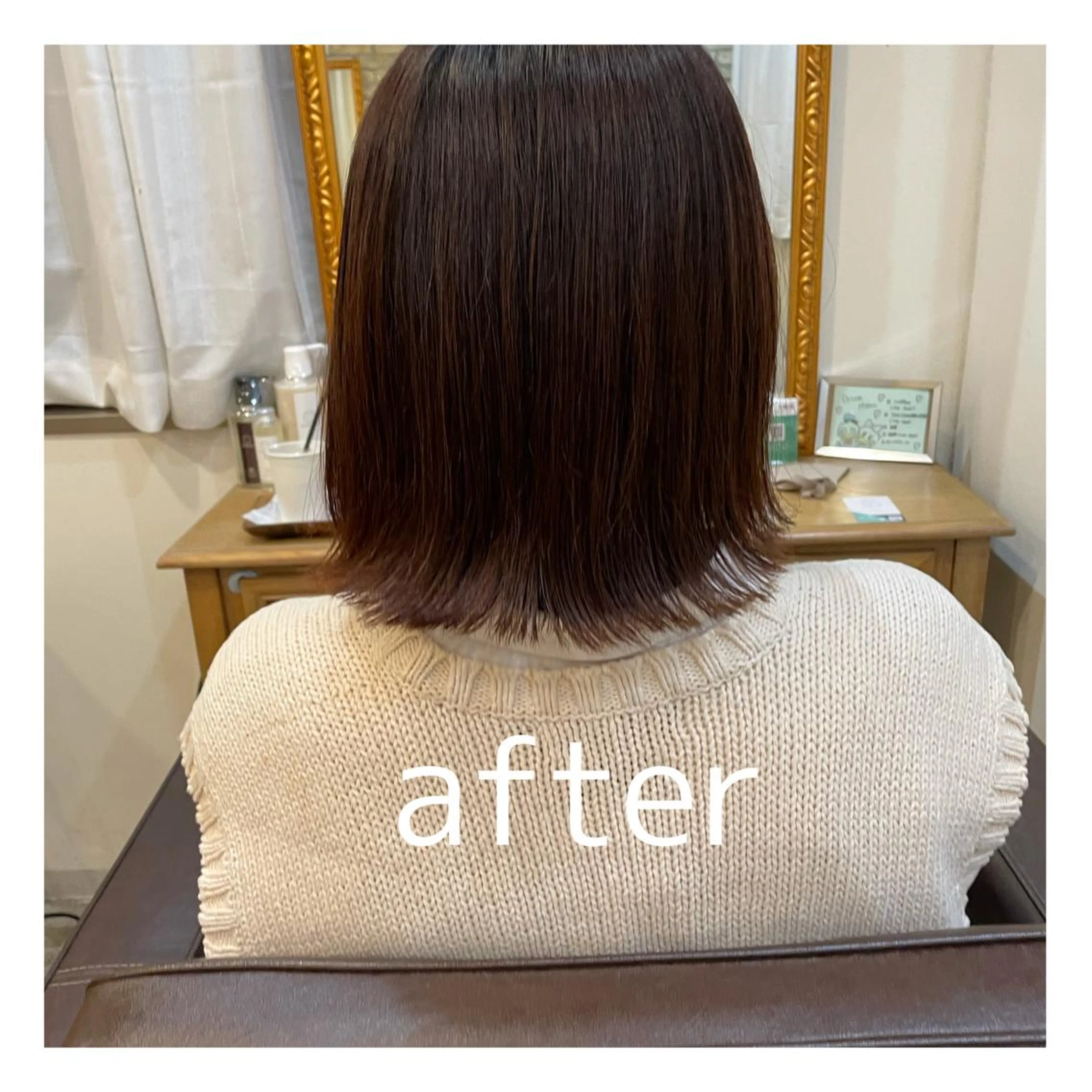 ミディアム カット 縮毛矯正 トリートメント 縮毛矯正×髪質改善 小笠原大樹のヘアスタイル