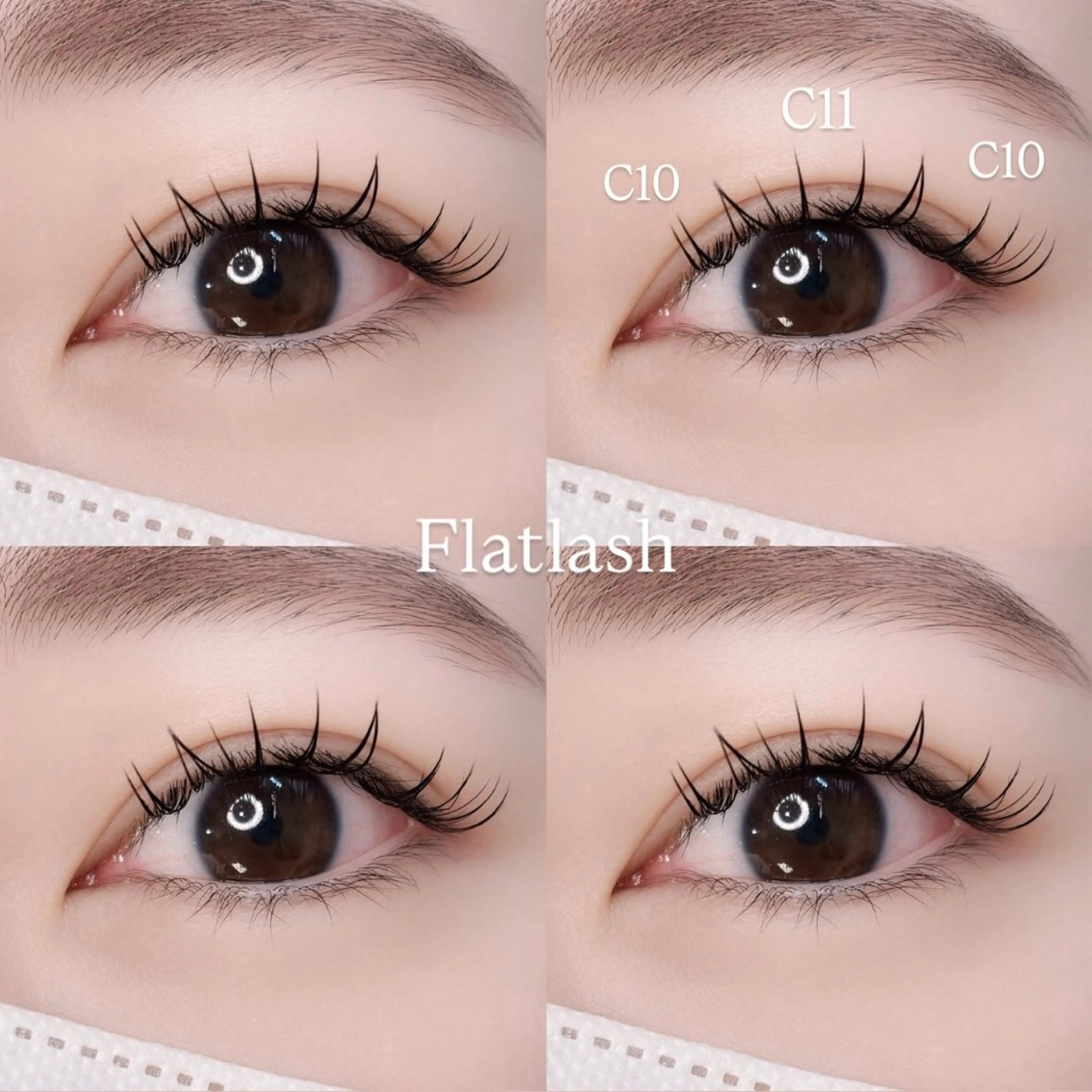 マツエク・マツパ フラットラッシュ OLIVIA 松本のマツエク・マツパデザイン