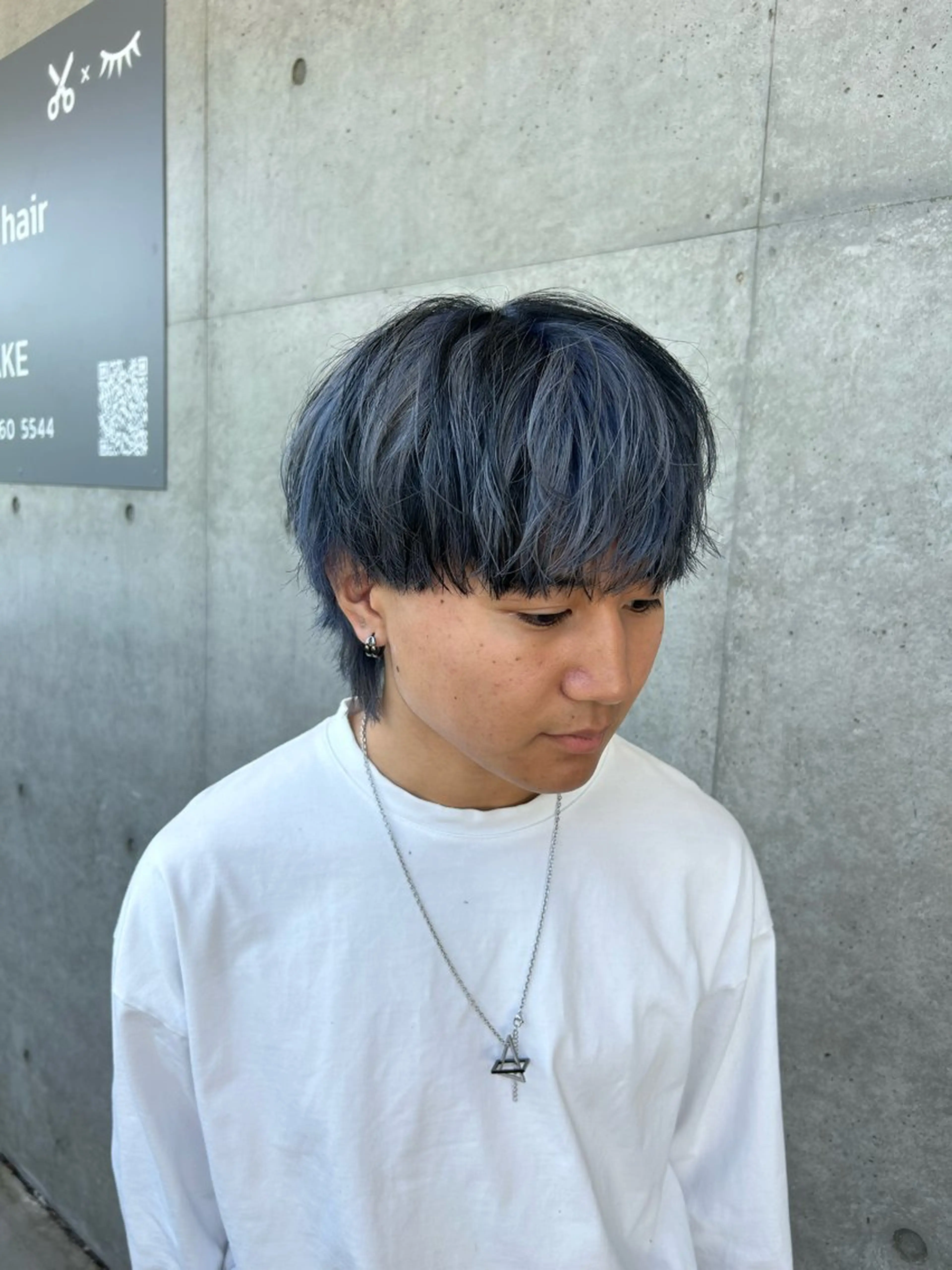 カラー メンズ アダチ ヒナタのヘアスタイル