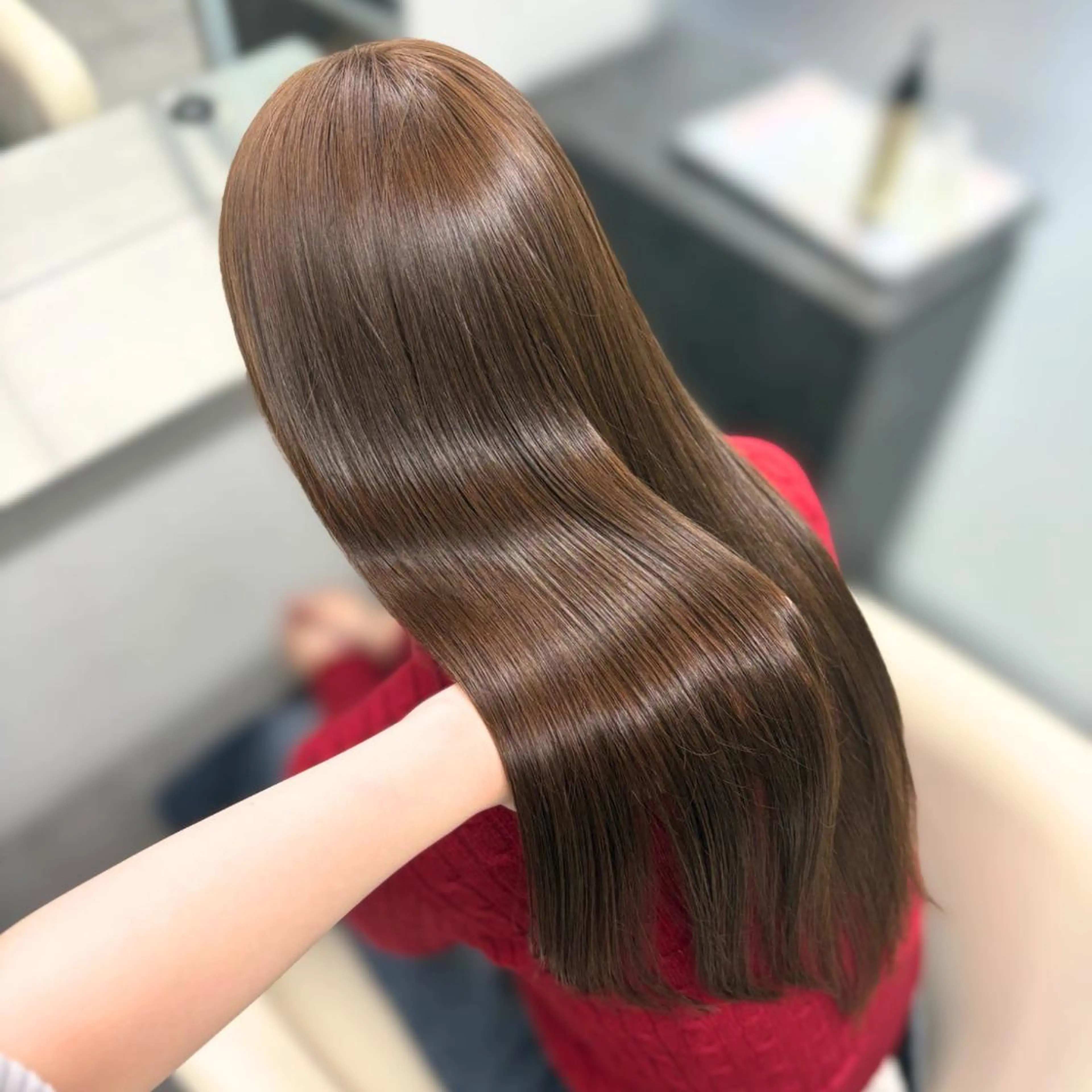 カラー ロング 透明感カラー 髪質改善 トリートメント カット ヘアカラー トリートメント トレンド甘めガーリー Mizuki☁️🫧のヘアスタイル