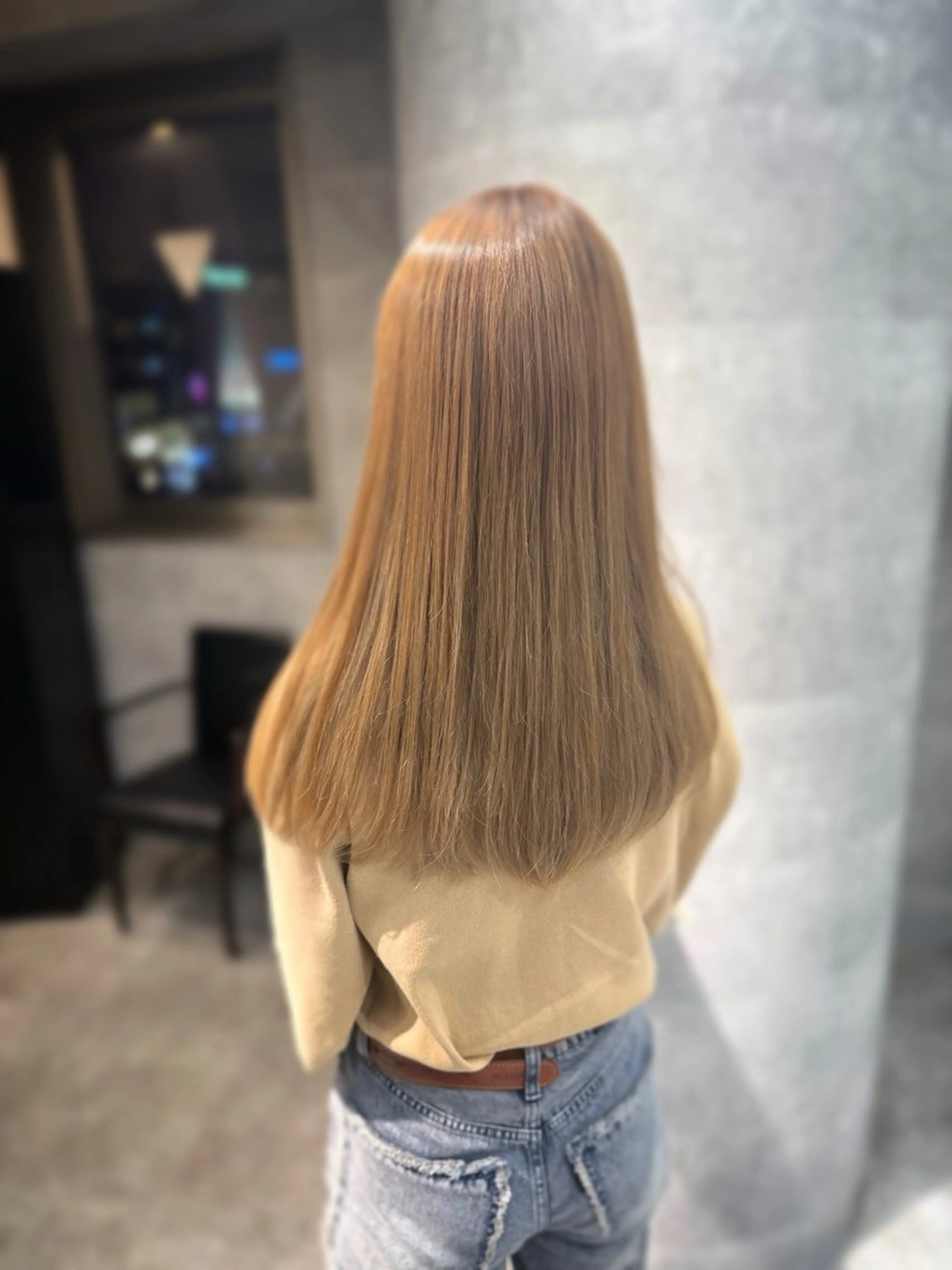 ロング くびれヘア 顔周りカット 髪質改善 韓国風ヘア レイヤーカット カット ヘアカラー トリートメント lana hair 新宿/髪質改善/韓国のヘアスタイル