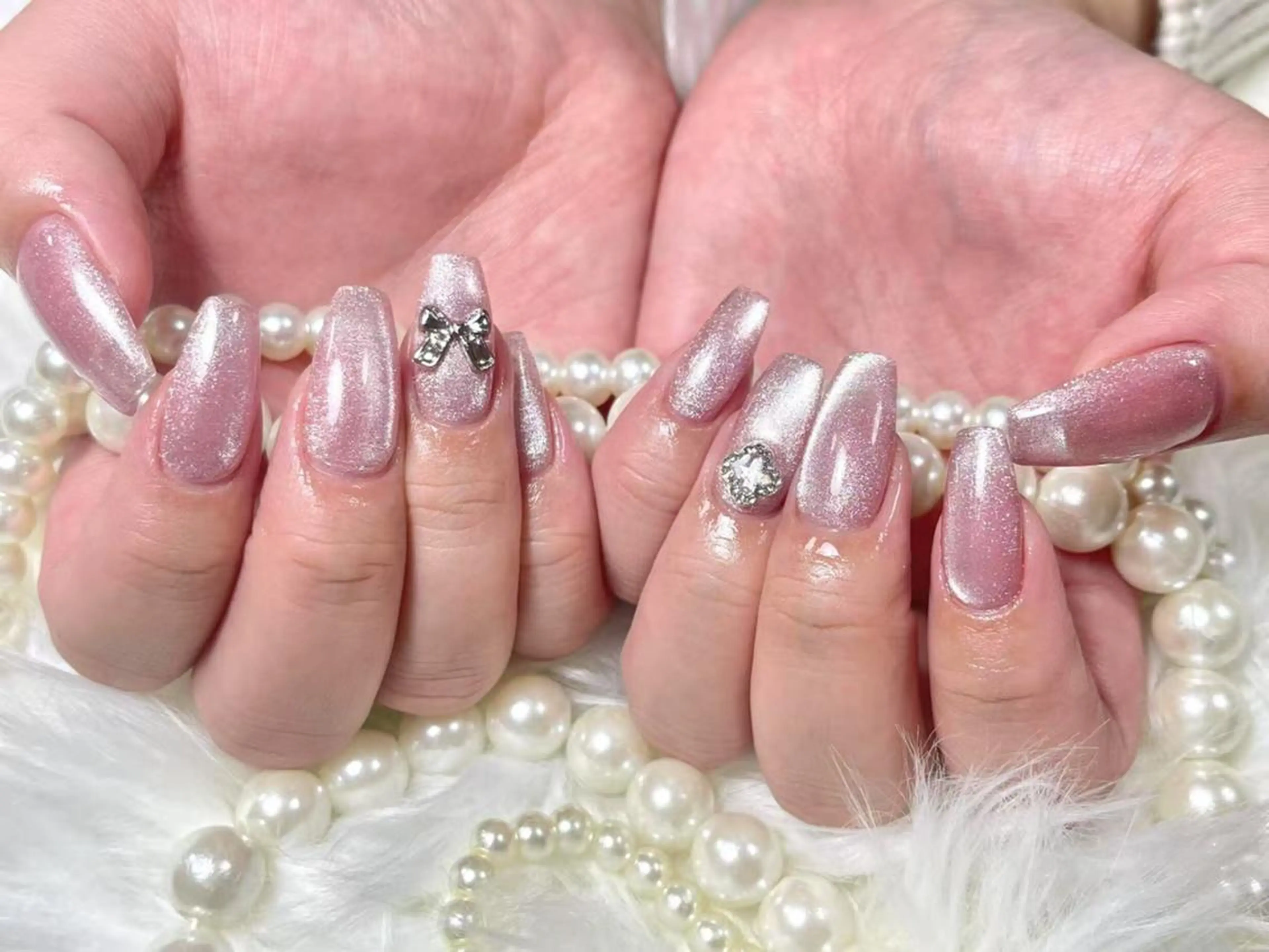 ネイル 長さ出し ジェルネイル グラデーション 韓国ネイル マグネットネイル moomi nail スカルプ専門のネイルデザイン