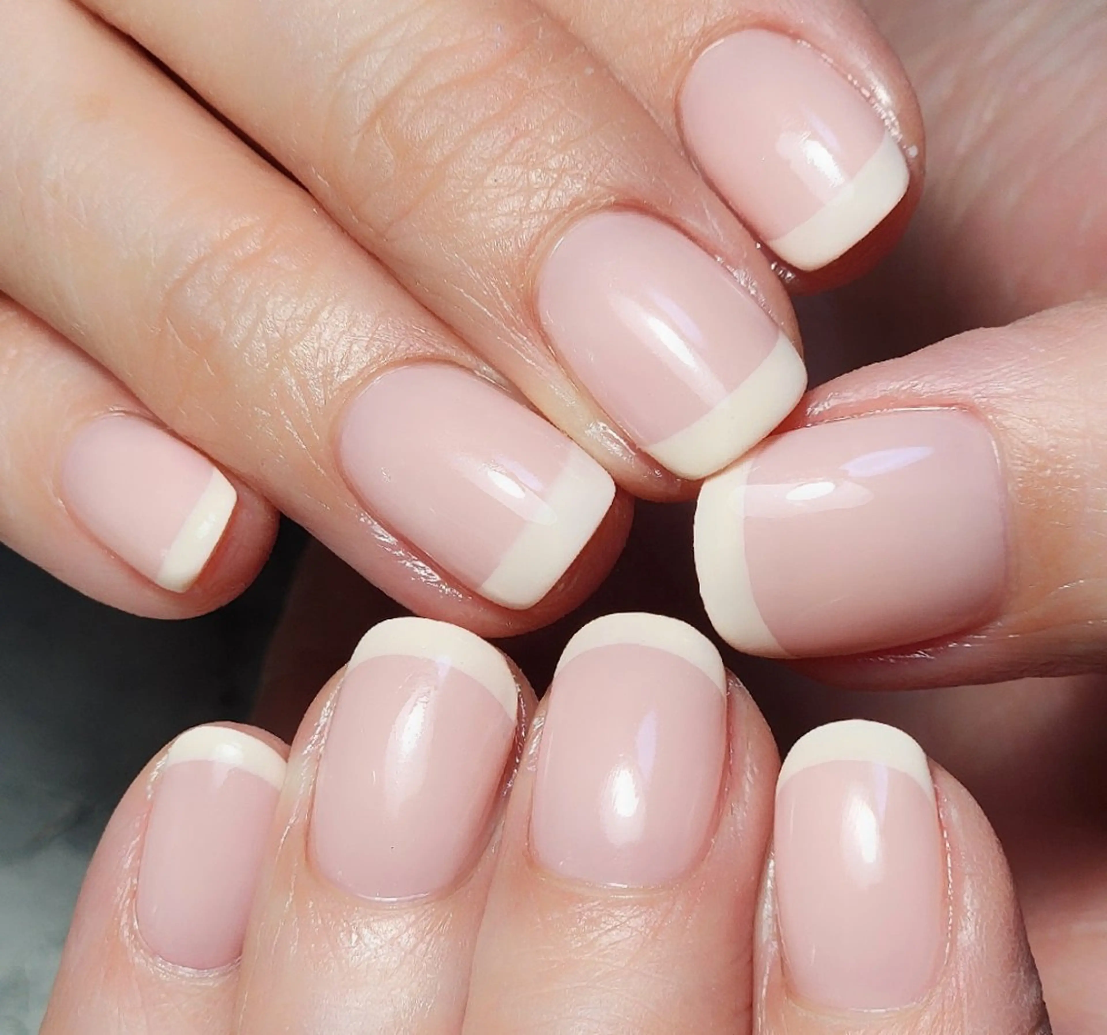 ネイル フレンチネイル ホワイト ハンドネイル 個人サロン saltnailのネイルデザイン