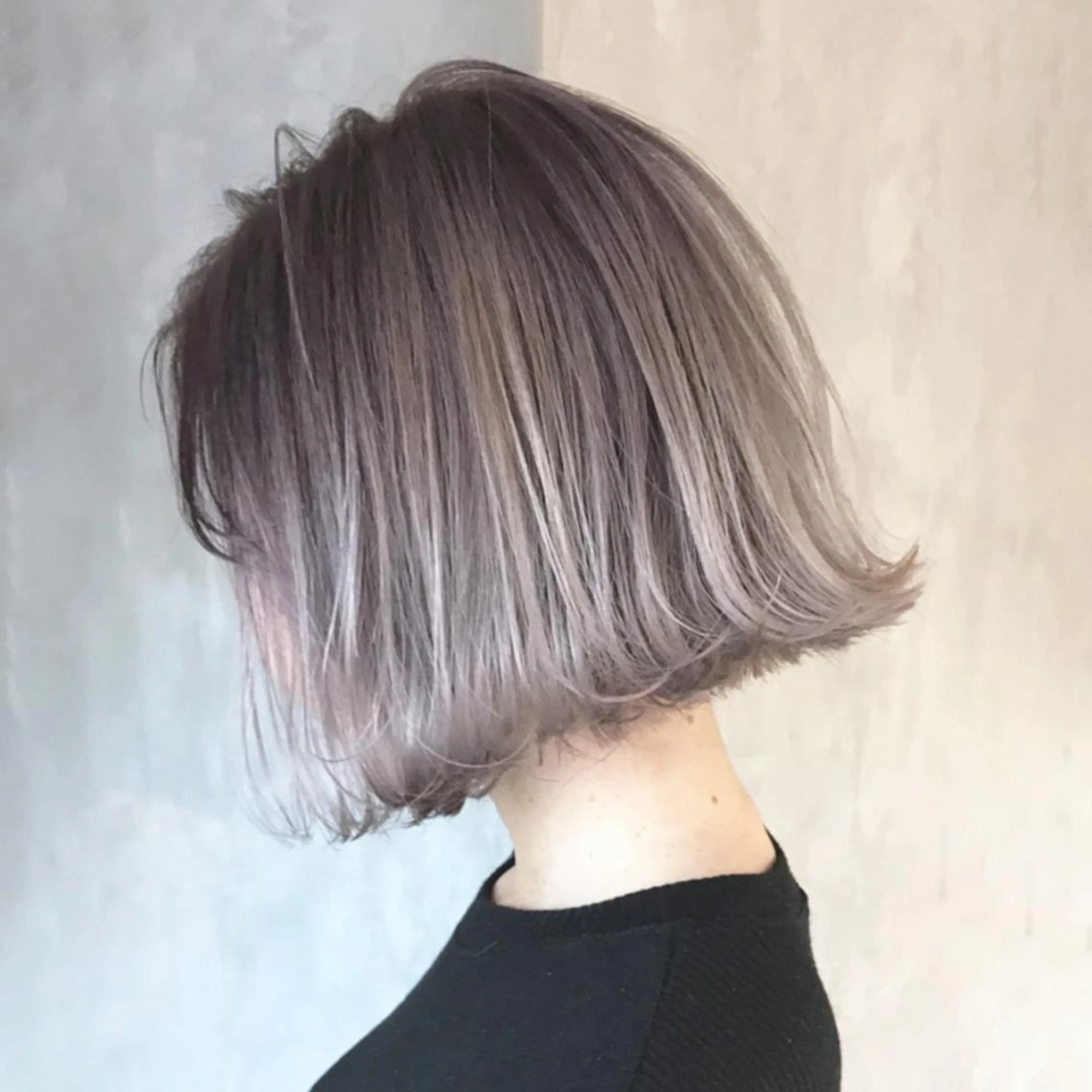 ショート カラー パーマ ヘアアレンジ ラベンダーカラー カット ヘアカラー トリートメント ITbyALBUM 中野店のヘアスタイル