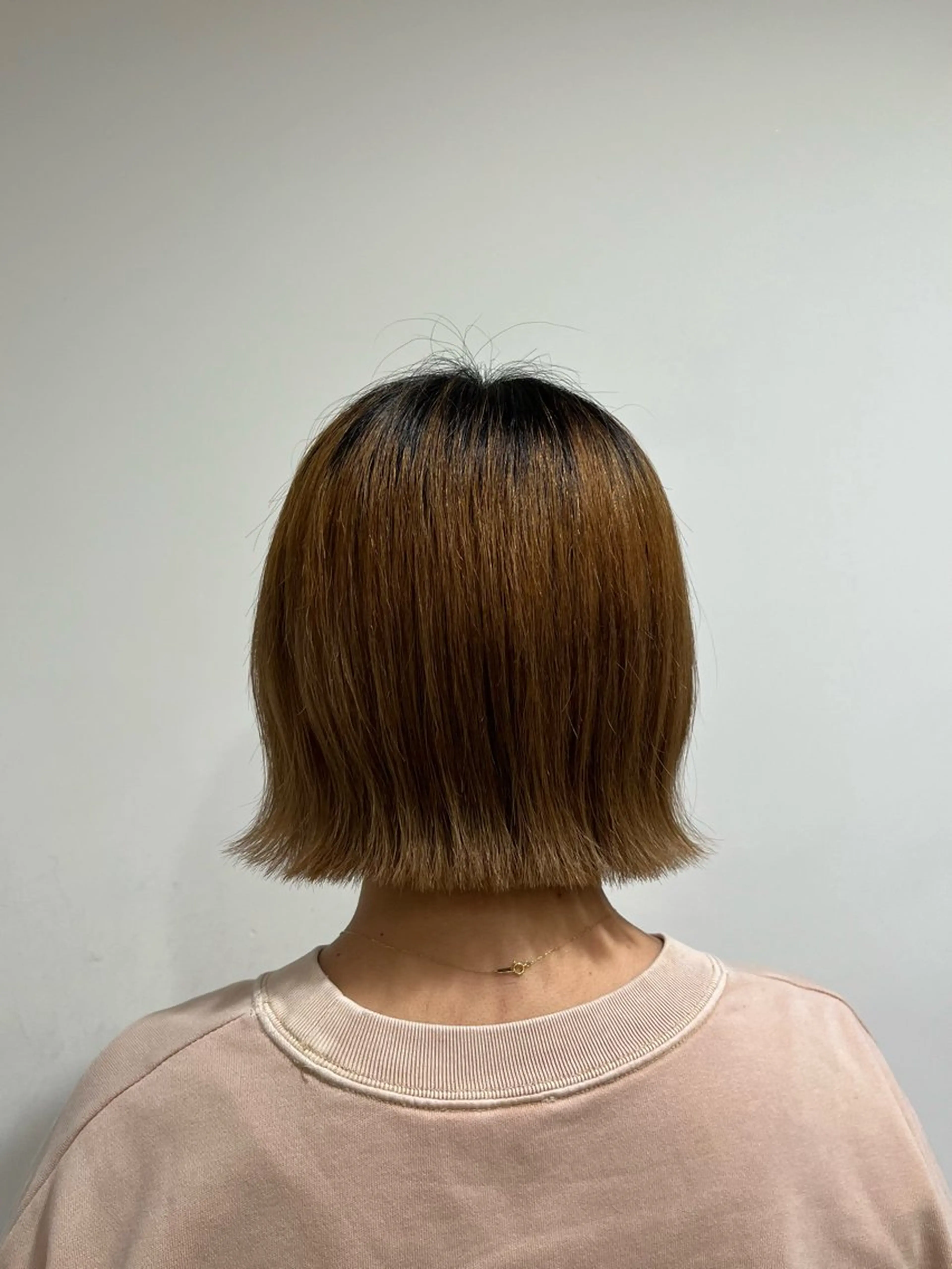 ミディアム 切りっぱなしボブ ボブ 戸﨑 小百合のヘアスタイル