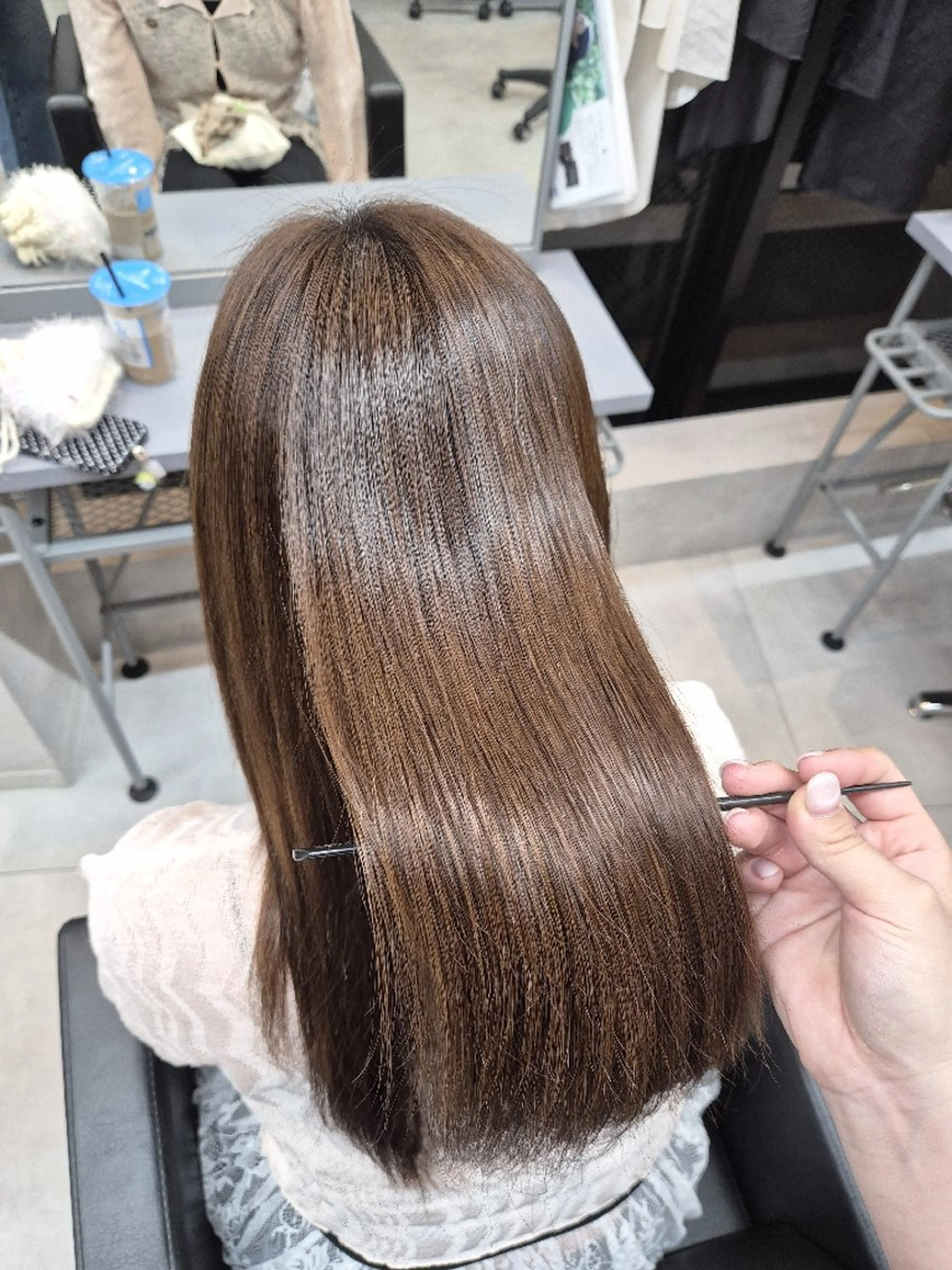 ロング 縮毛矯正 トリートメント 寺西紗友望/髪質改善 /ストレート/ボブのヘアスタイル