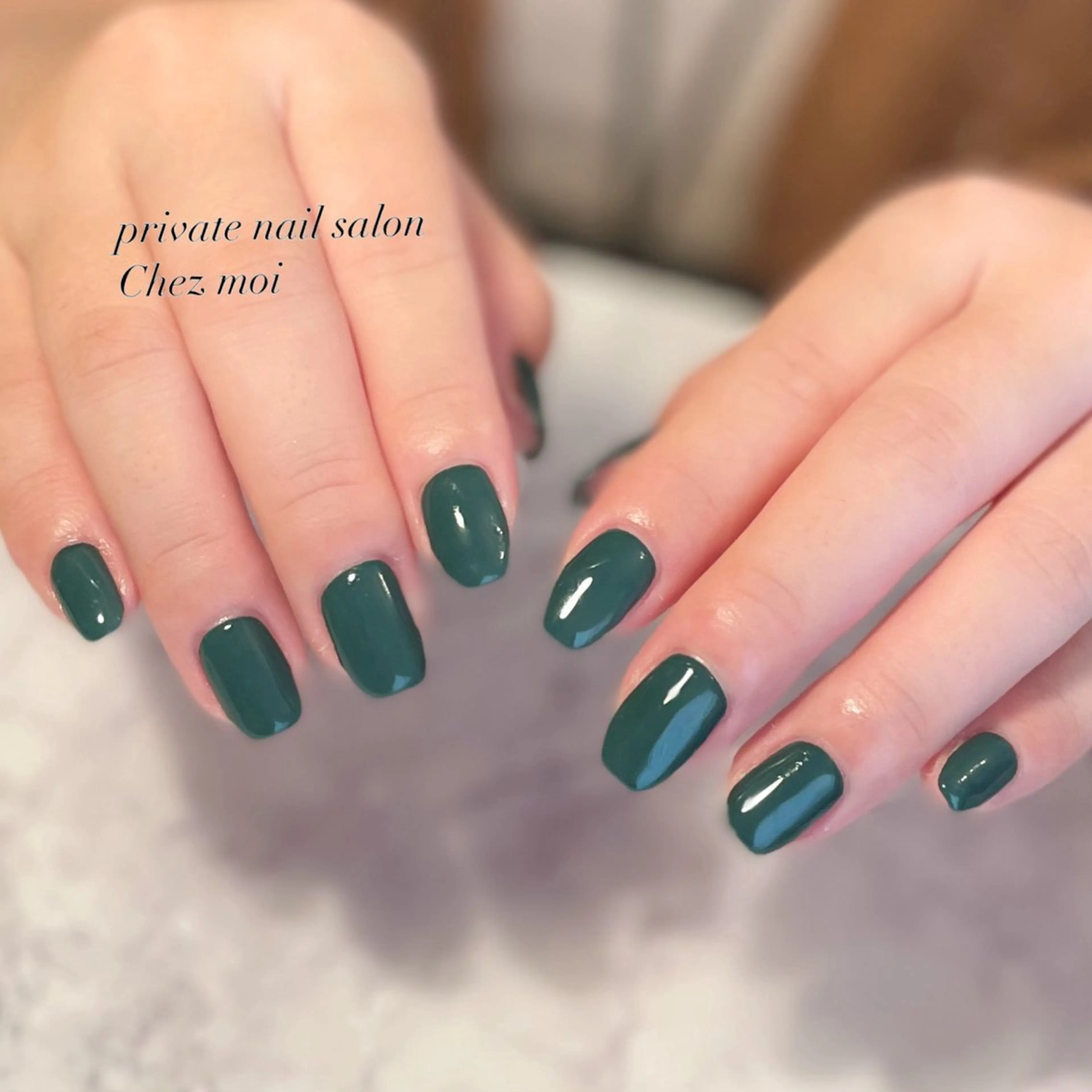 ネイル グリーン KOMINE TOMOKOのネイルデザイン