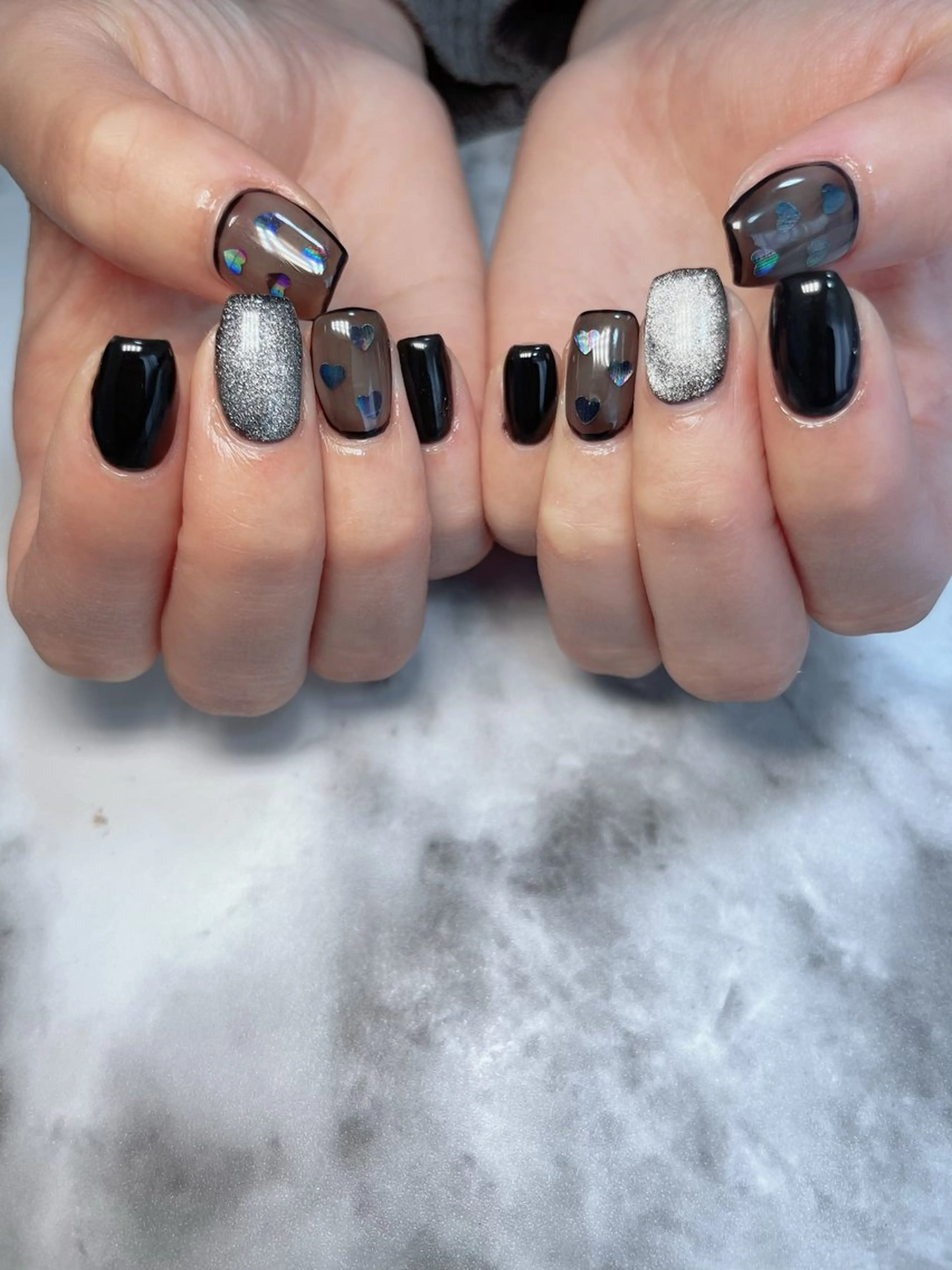 ネイル マグネットネイル ハンドネイル Kayo 💅のネイルデザイン