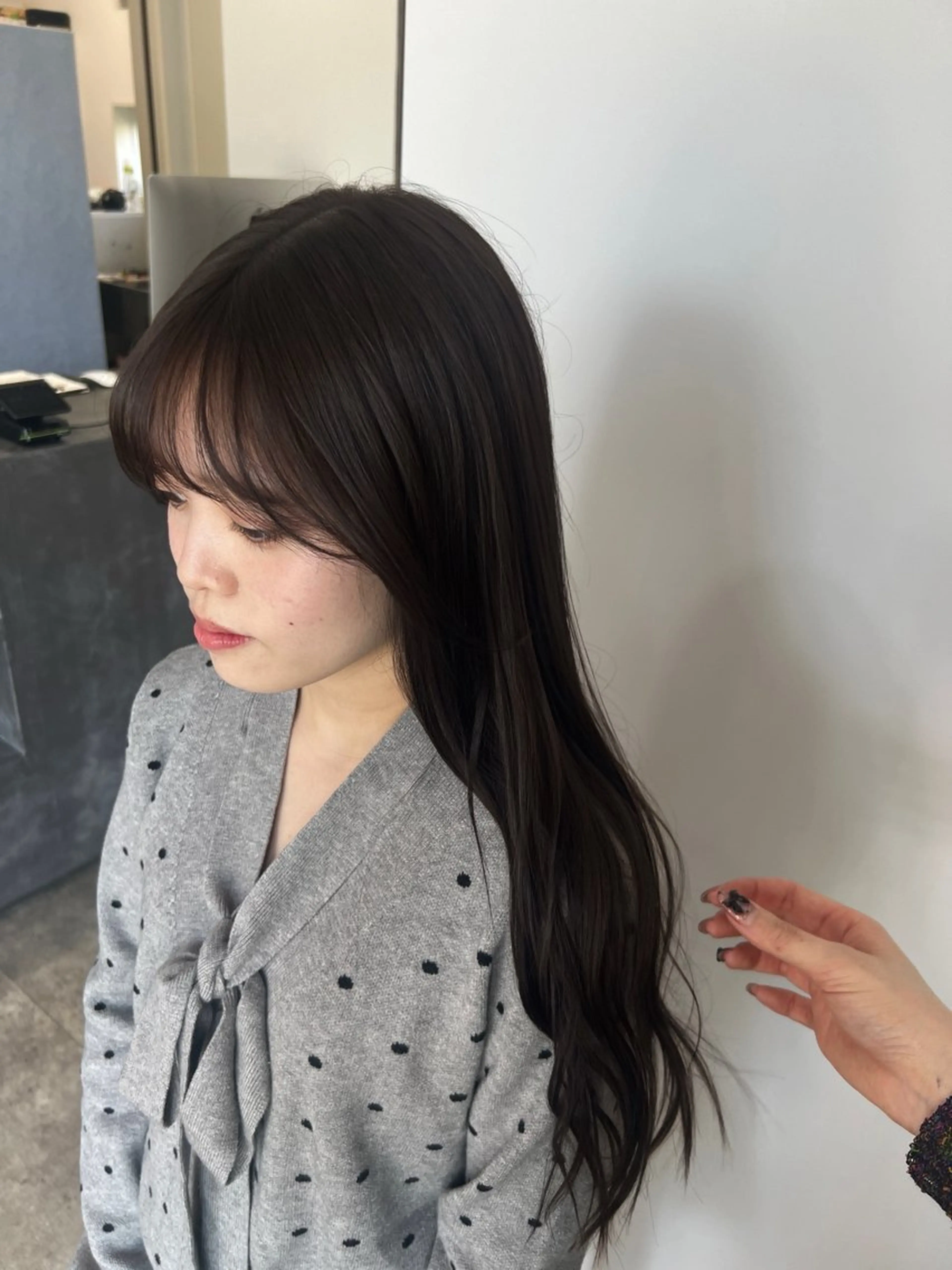 ロング ヘアカラー トリートメント 宮城 萌のヘアスタイル