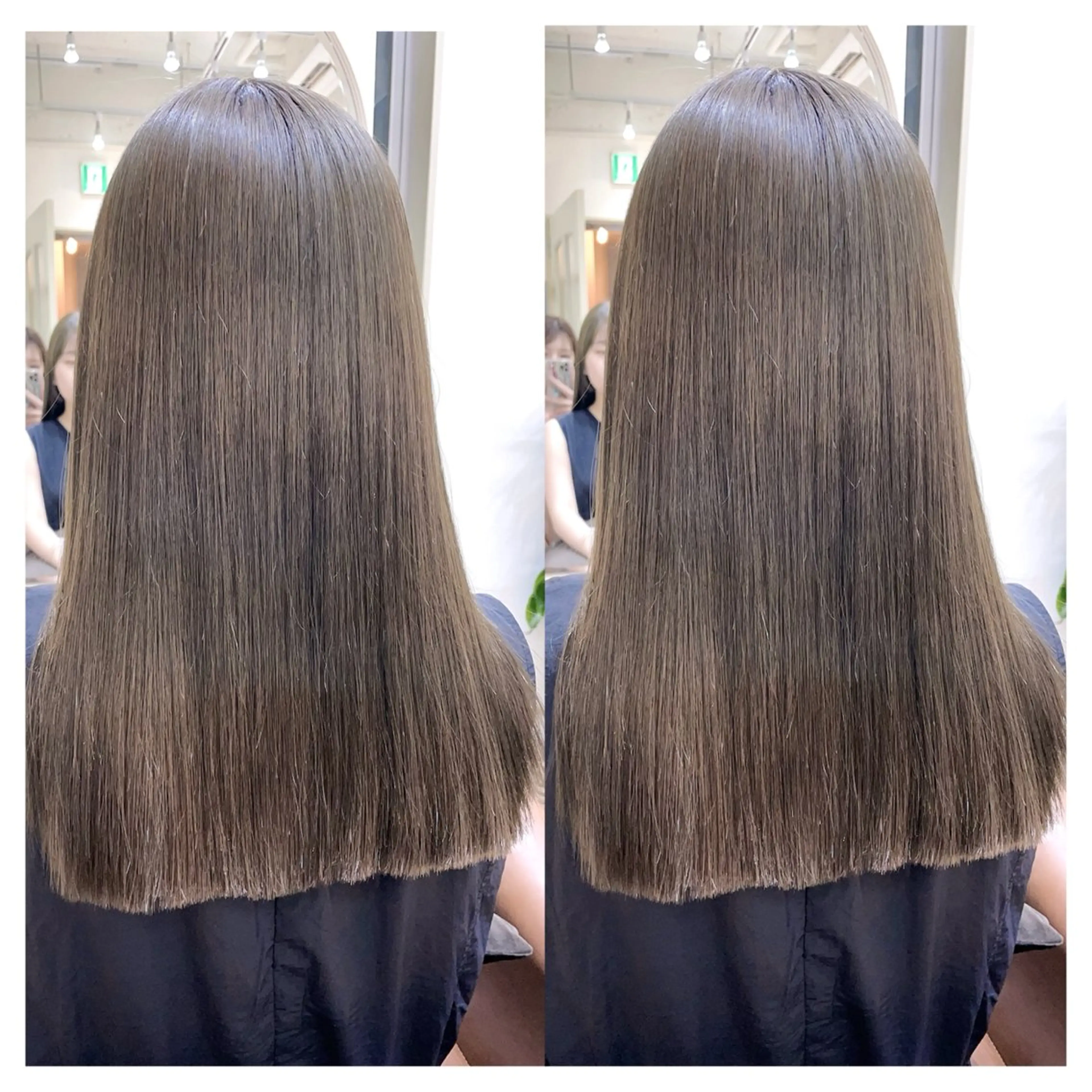 セミロング カラー カット ヘアカラー 縮毛矯正 トリートメント 村山 茉衣のヘアスタイル