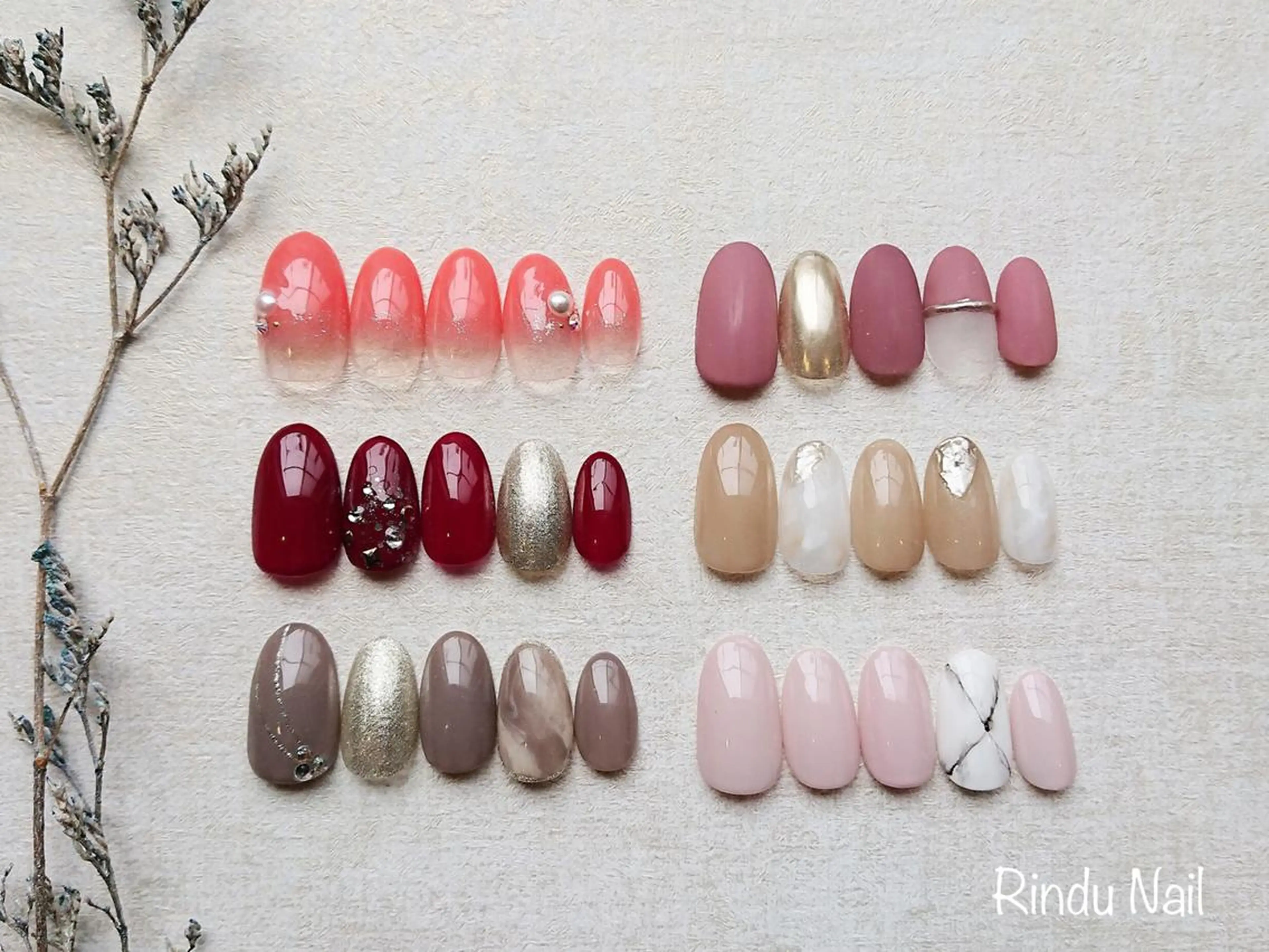 ネイル ハンドネイル Rindu Nail 名駅miniのネイルデザイン