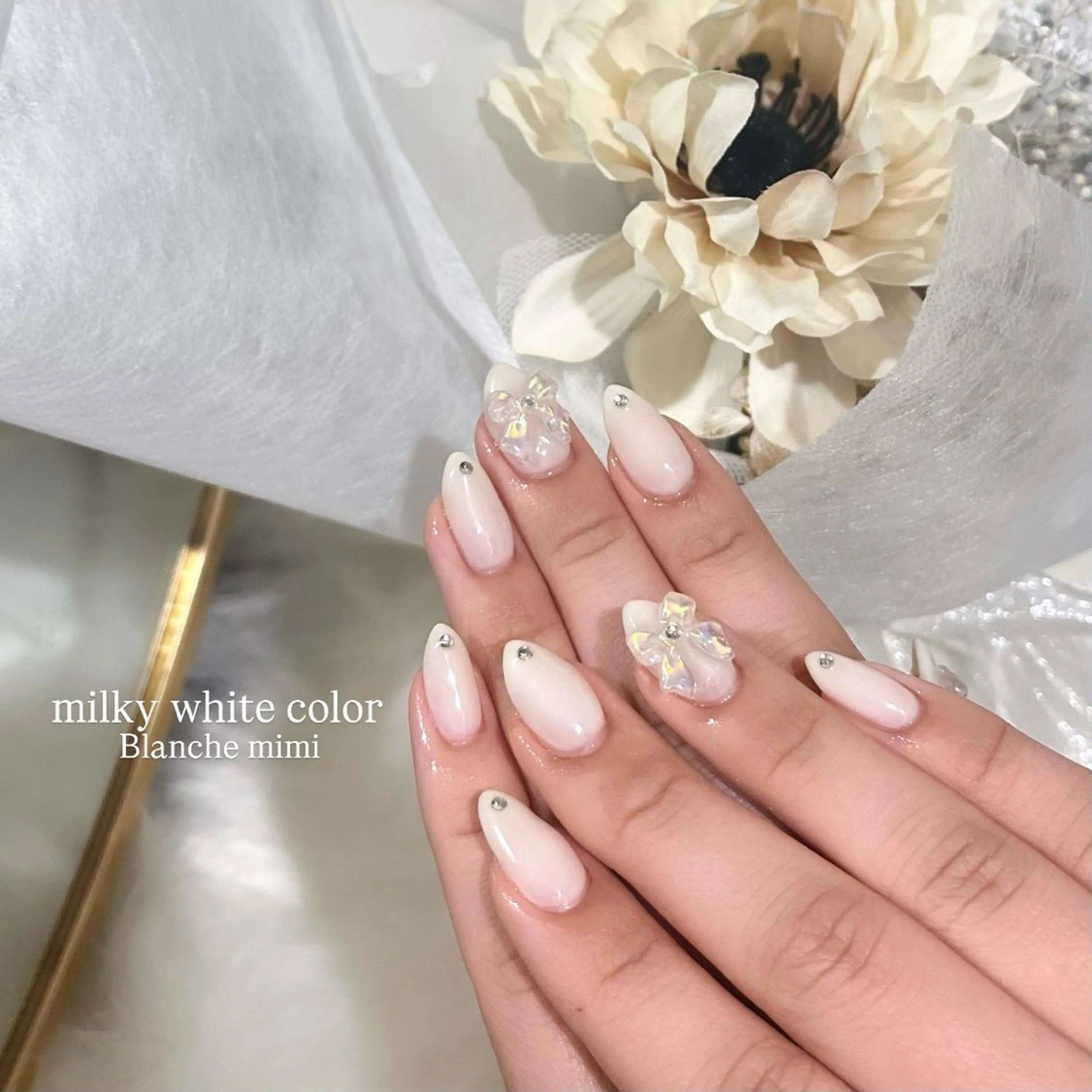 ネイル ハンドネイル Blanche mimi.u_aのネイルデザイン