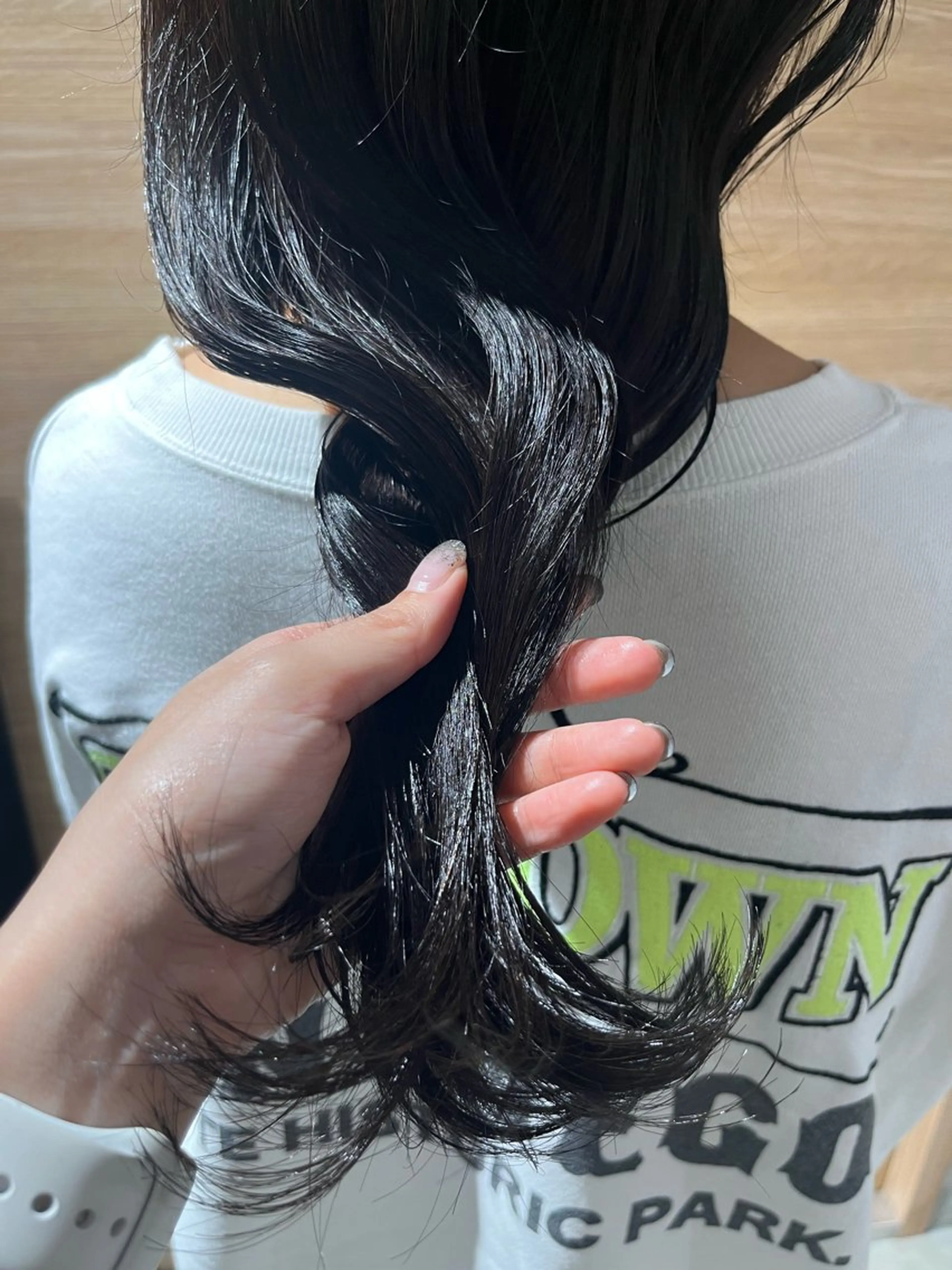 ロング カラー グレージュ ラベンダーカラー ラベンダーグレージュ ラベンダーグレー 透明感ケアカラー/ レイヤー/ryokaのヘアスタイル