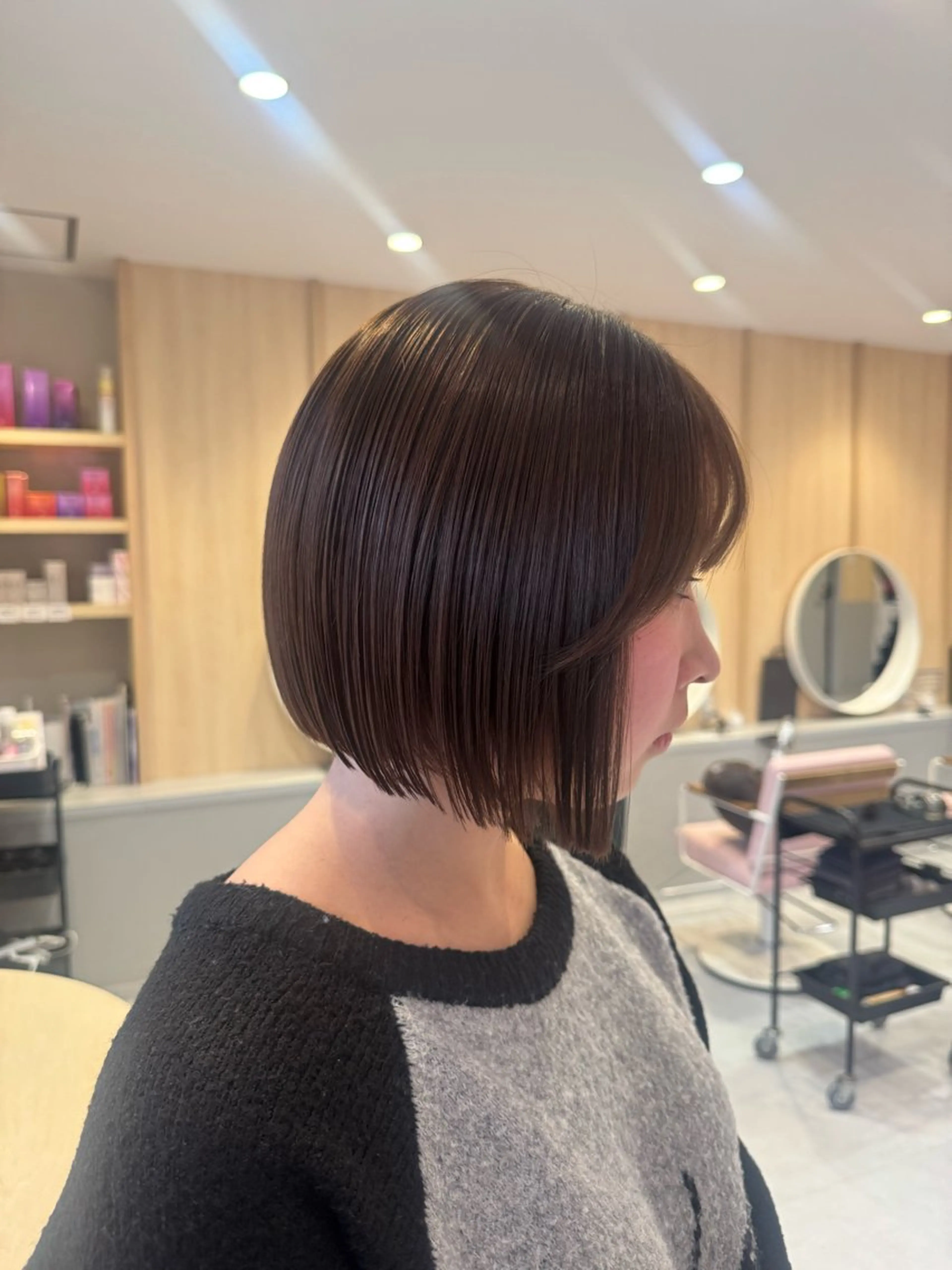 ショート カラー ベージュカラー 透明感カラー オリーブベージュ カット ヘアカラー 𝘀𝗮𝗲 ⑅*/ 艶髪/ショートボブのヘアスタイル