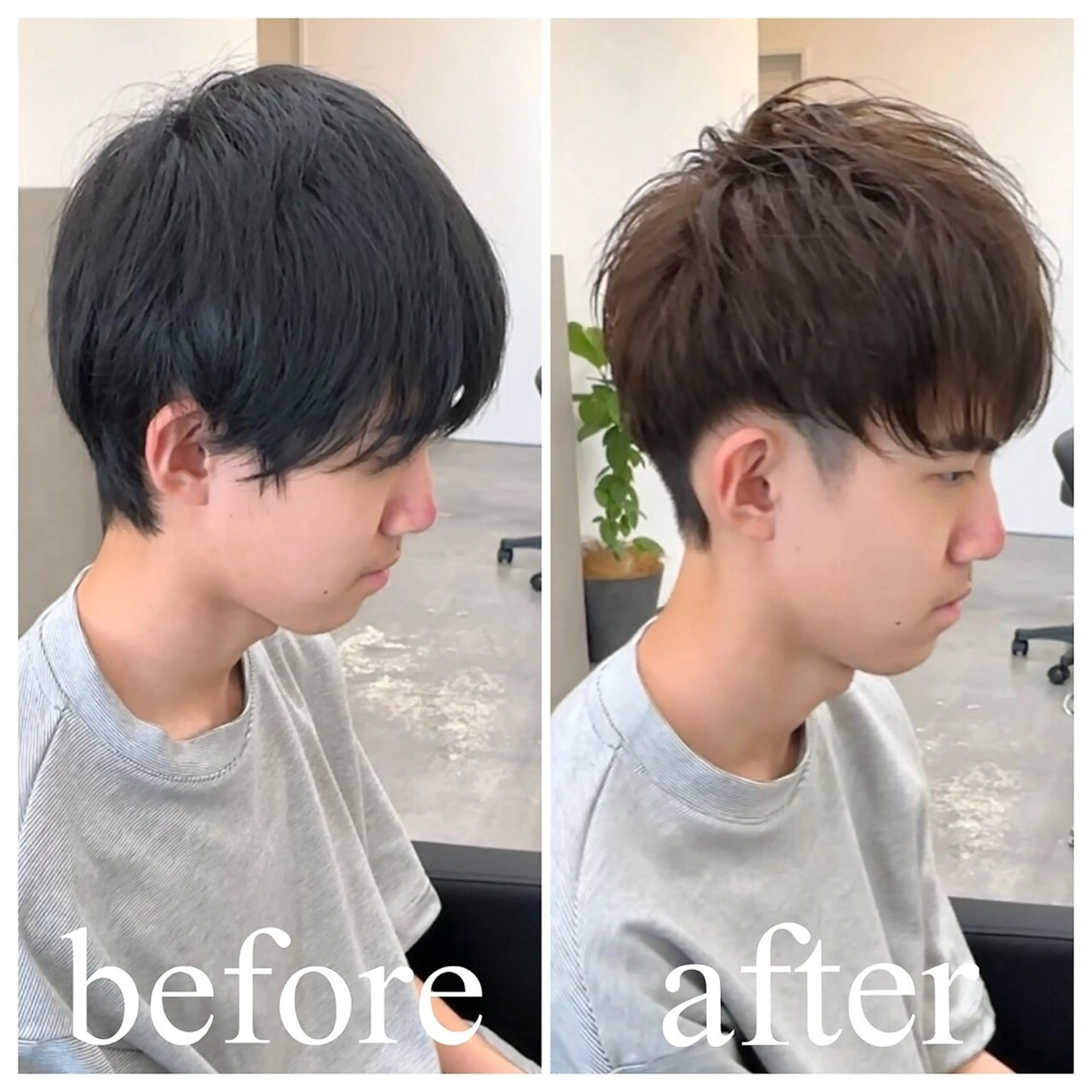 ショート カラー ミストバング ブルーカラー 透明感カラー  フェイスフレーミング パープルカラー カット ヘアカラー トリートメント Nake所属・古賀 雄大のヘアスタイル