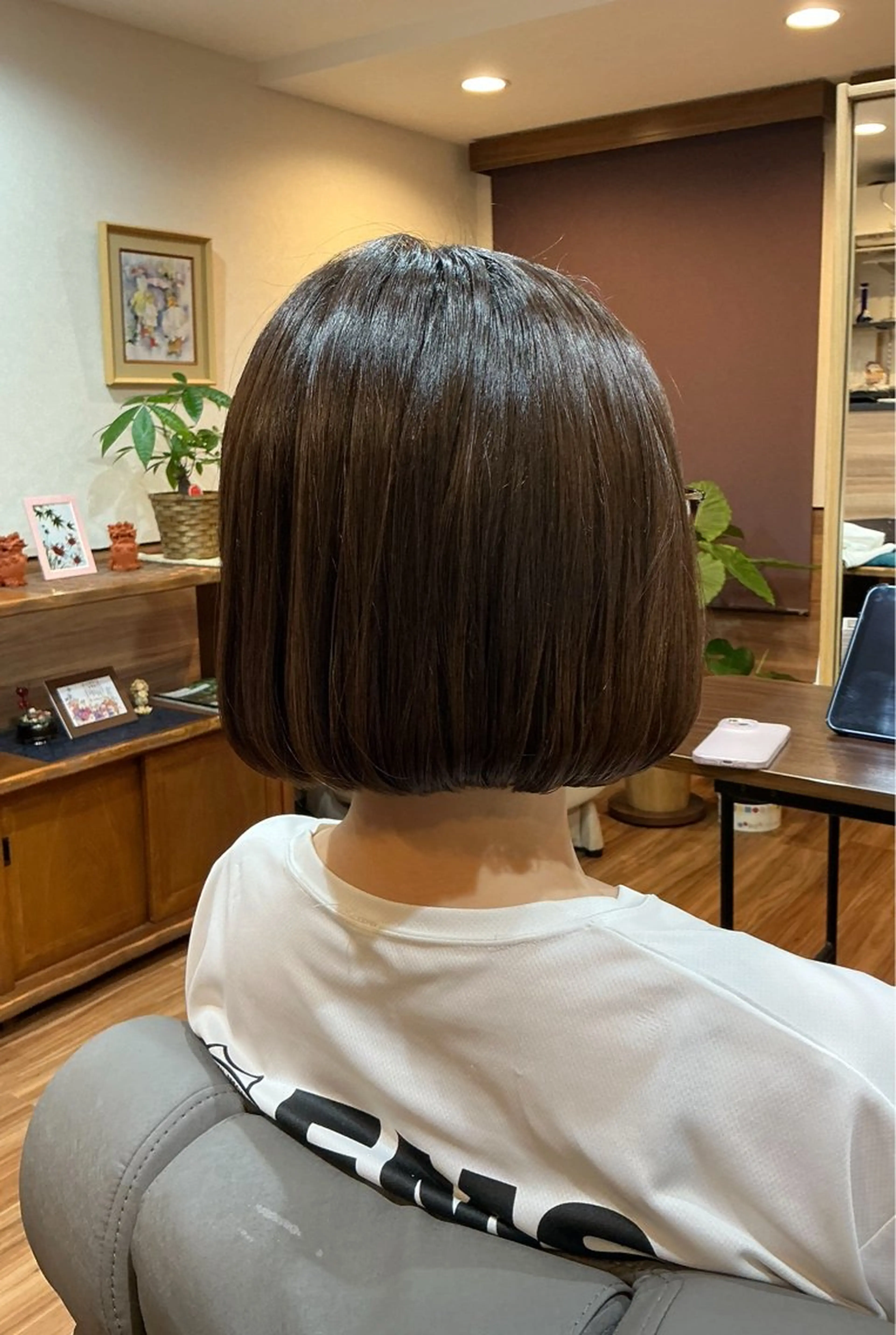 ショート パーマ 縮毛矯正 Annon プライベートサロンのヘアスタイル