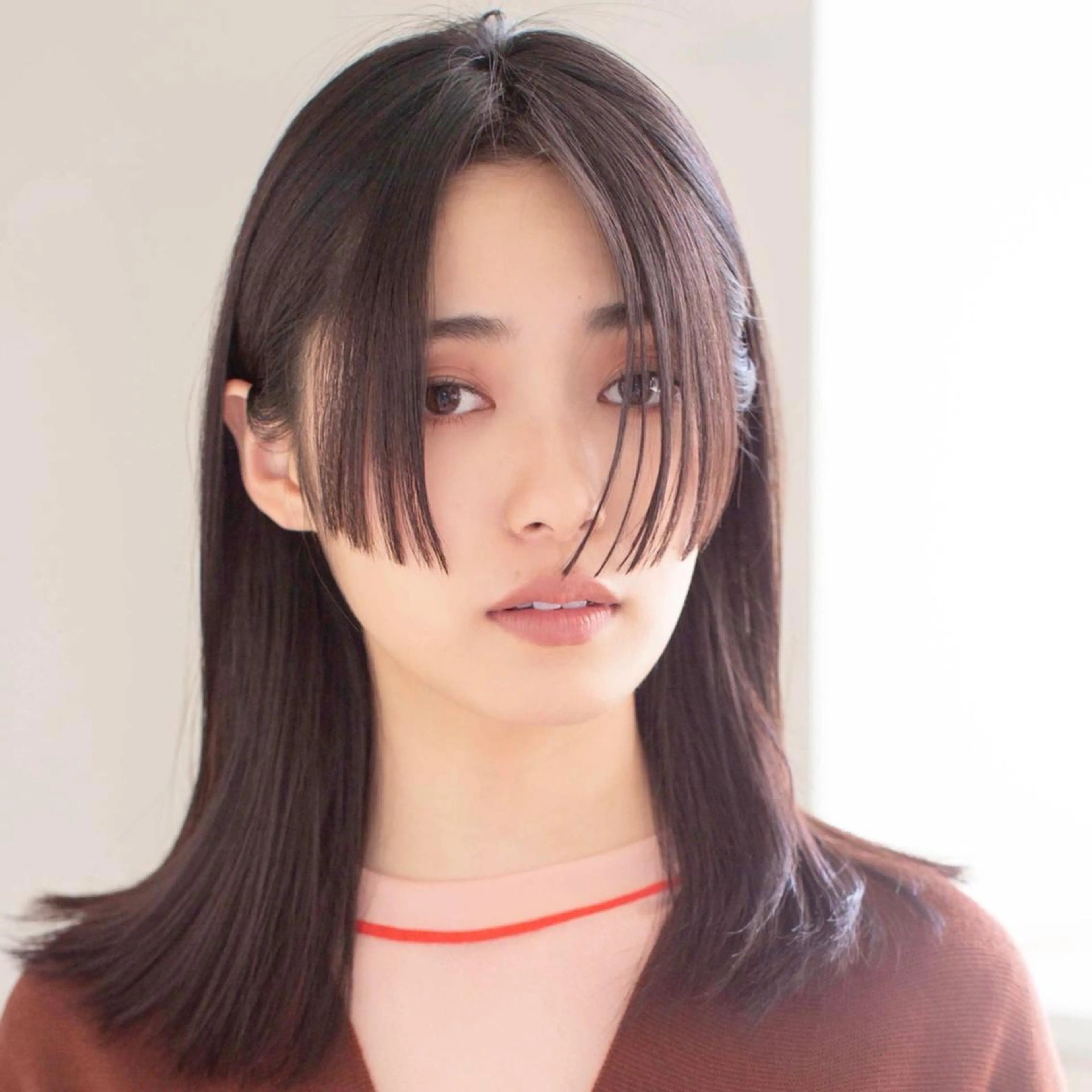 ミディアム 顔周りカット 姫カット 《カット¥0》 朝山良徳のヘアスタイル
