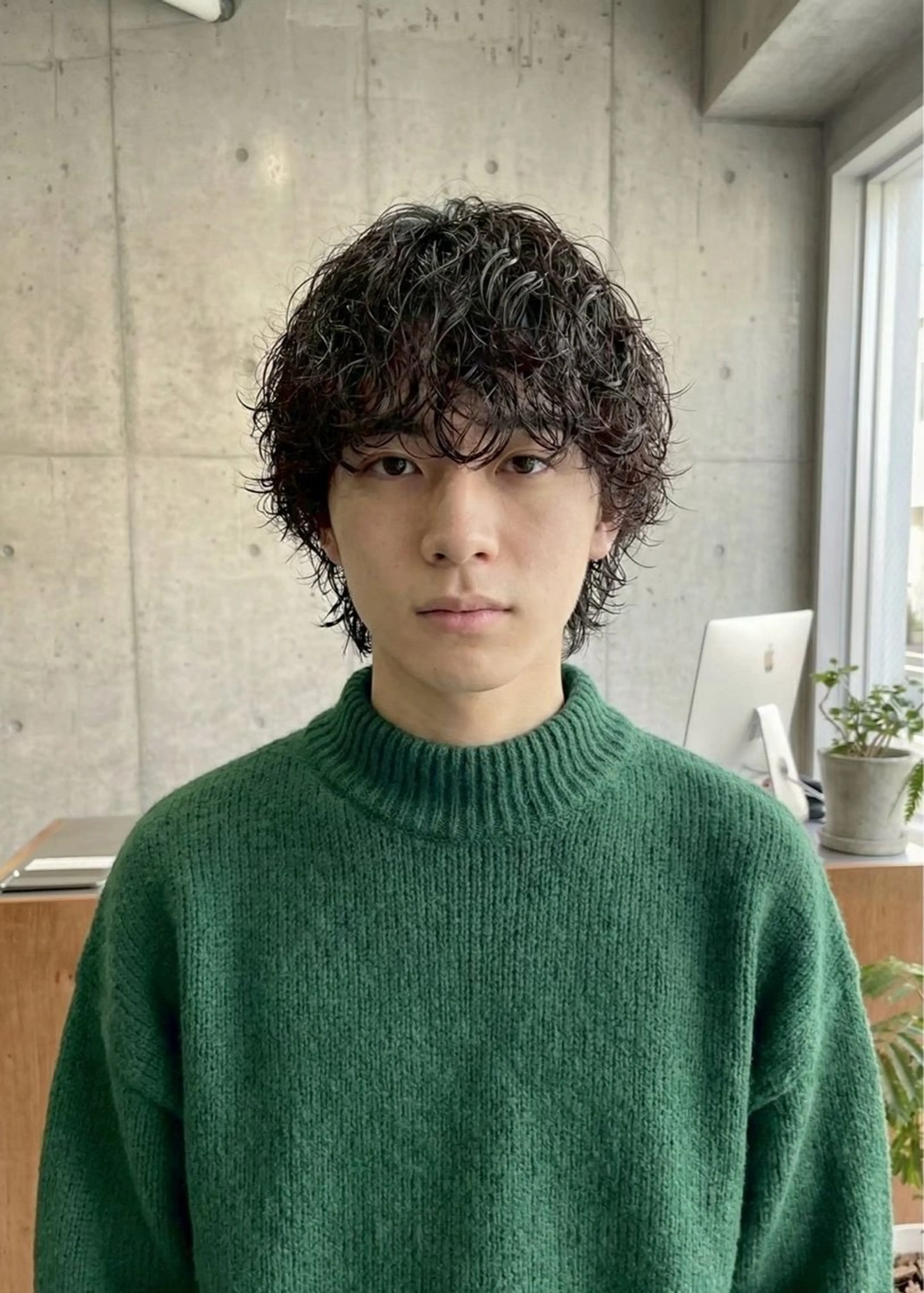 パーマ メンズ 戸澤 彪我のヘアスタイル