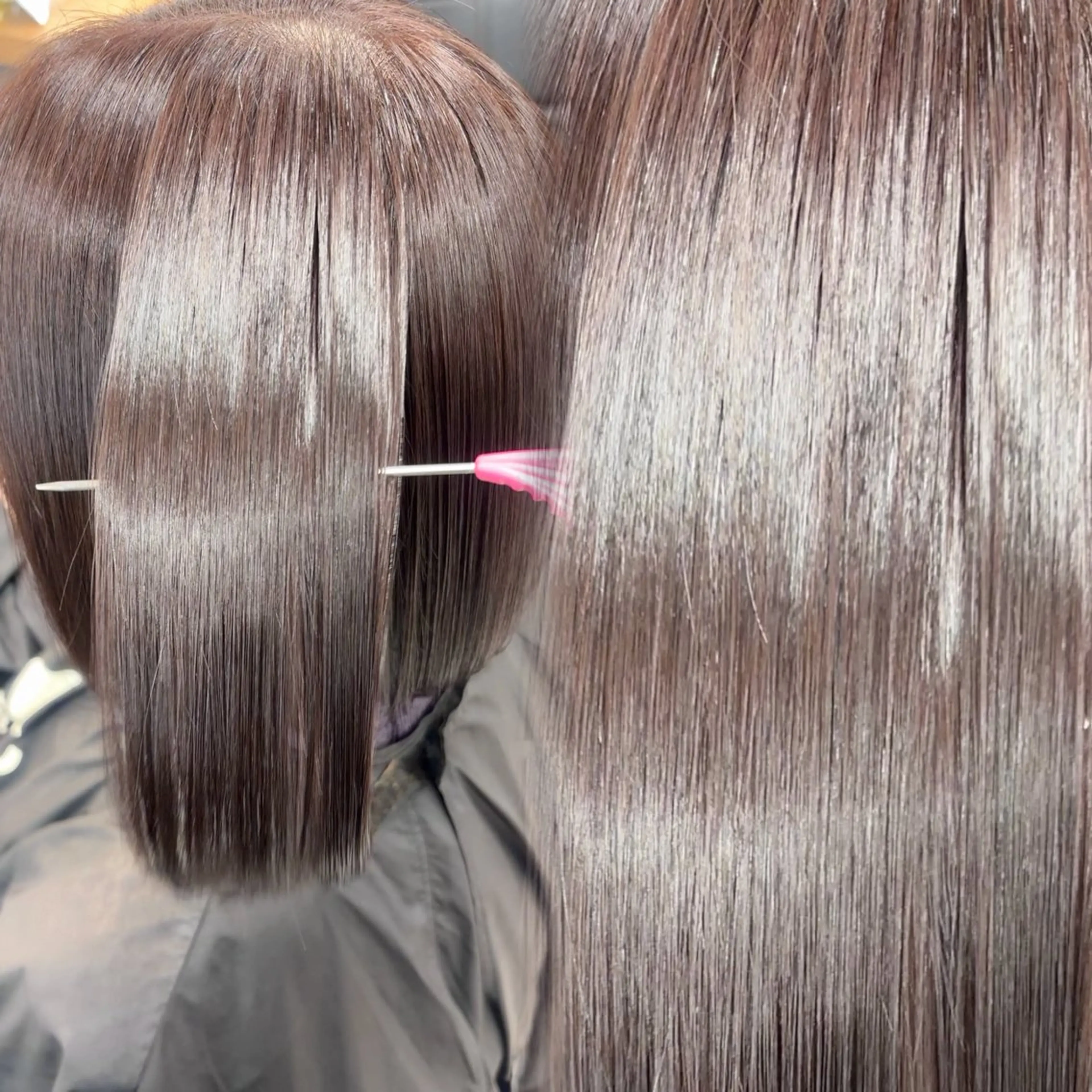 カラー ブリーチ ブラウンカラー ショコラブラウン 透明感カラー ダブルカラー ヘアカラー トリートメント 札幌韓国風艶カラー 🎀𝐒𝐀𝐇𝐎のヘアスタイル