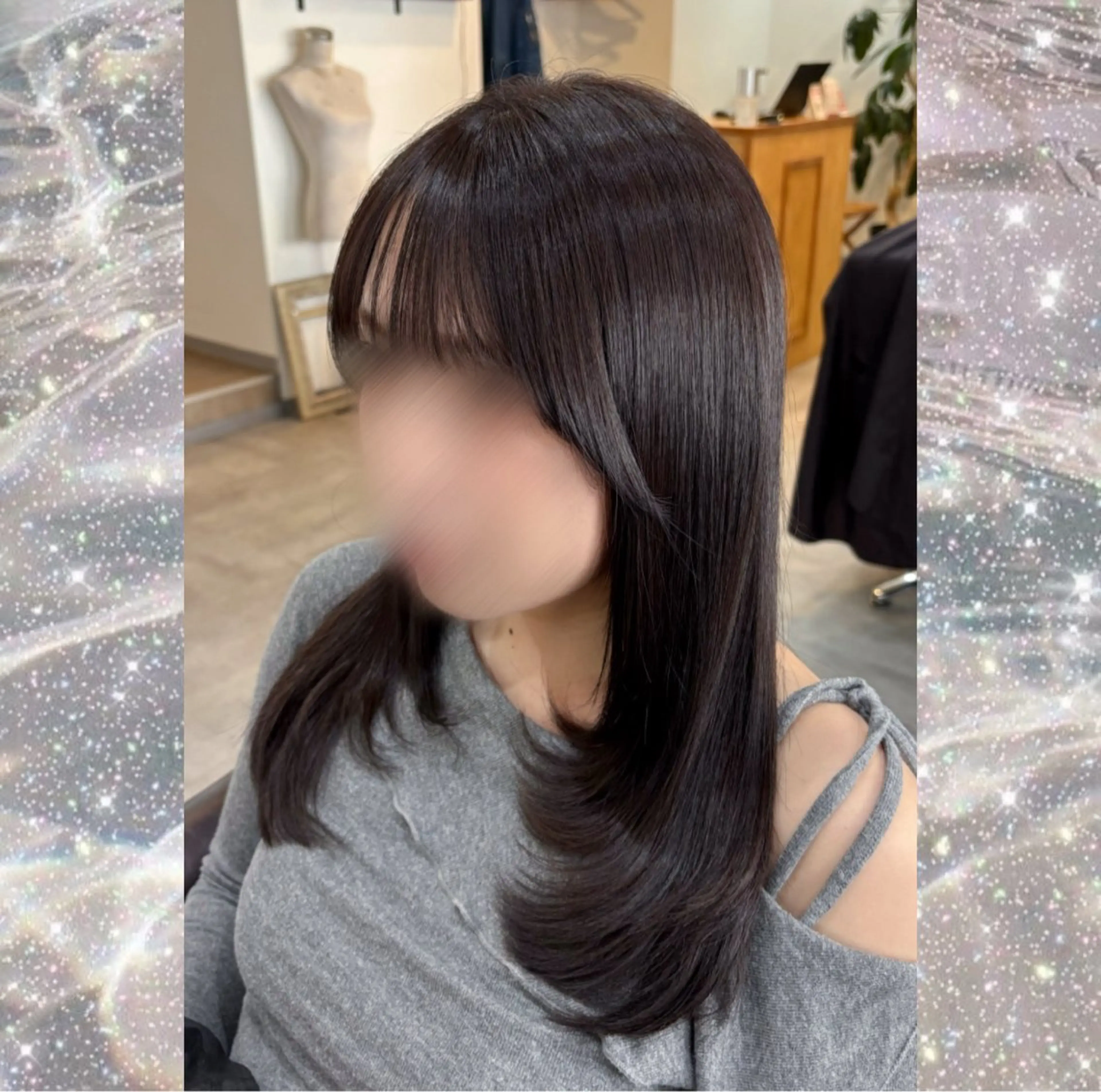 セミロング レイヤーカット カット ヘアカラー 河原 彩心【練習モデル】のヘアスタイル