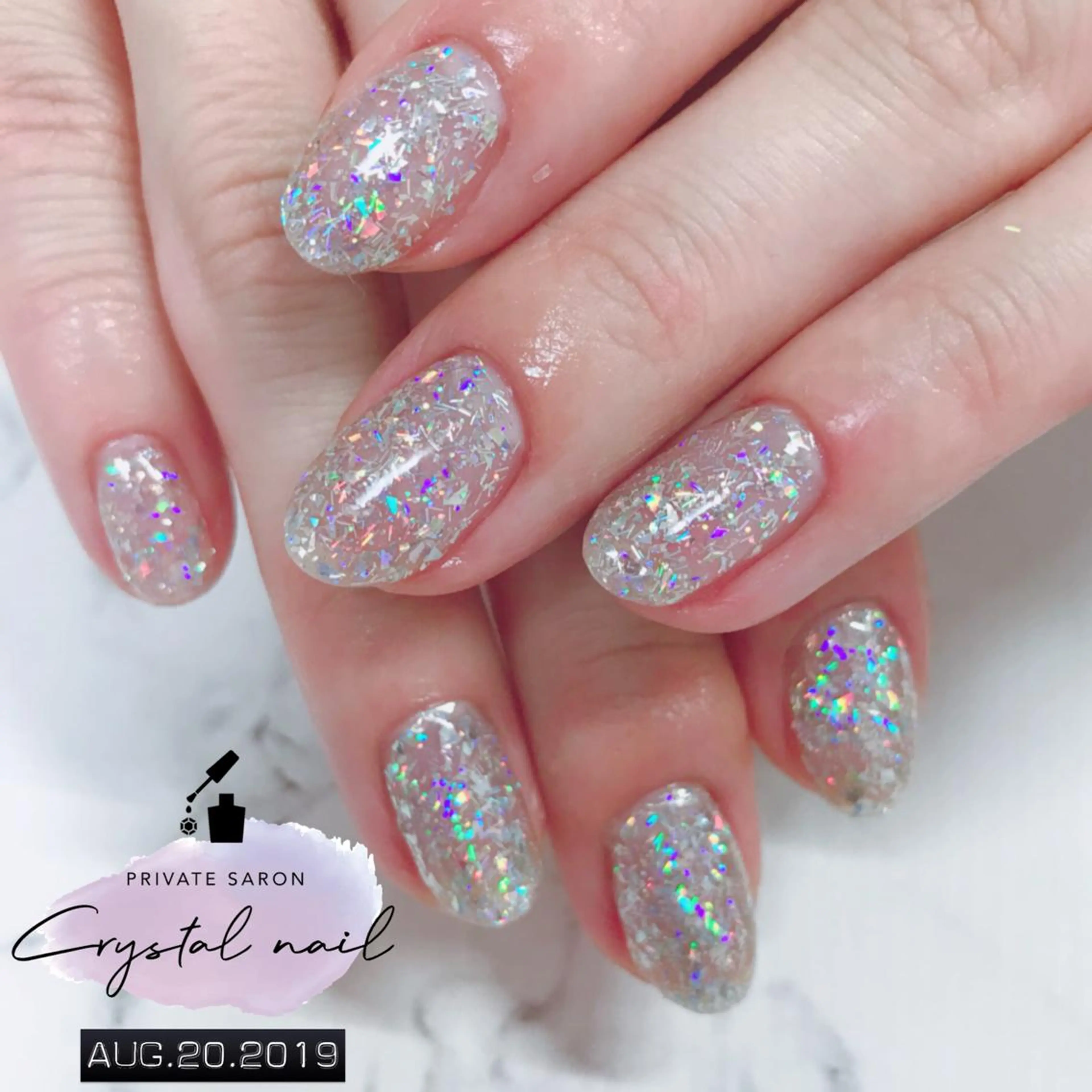 ネイル キラキラネイル ラメ(グリッター) ハンドネイル SCENERY NAILのネイルデザイン