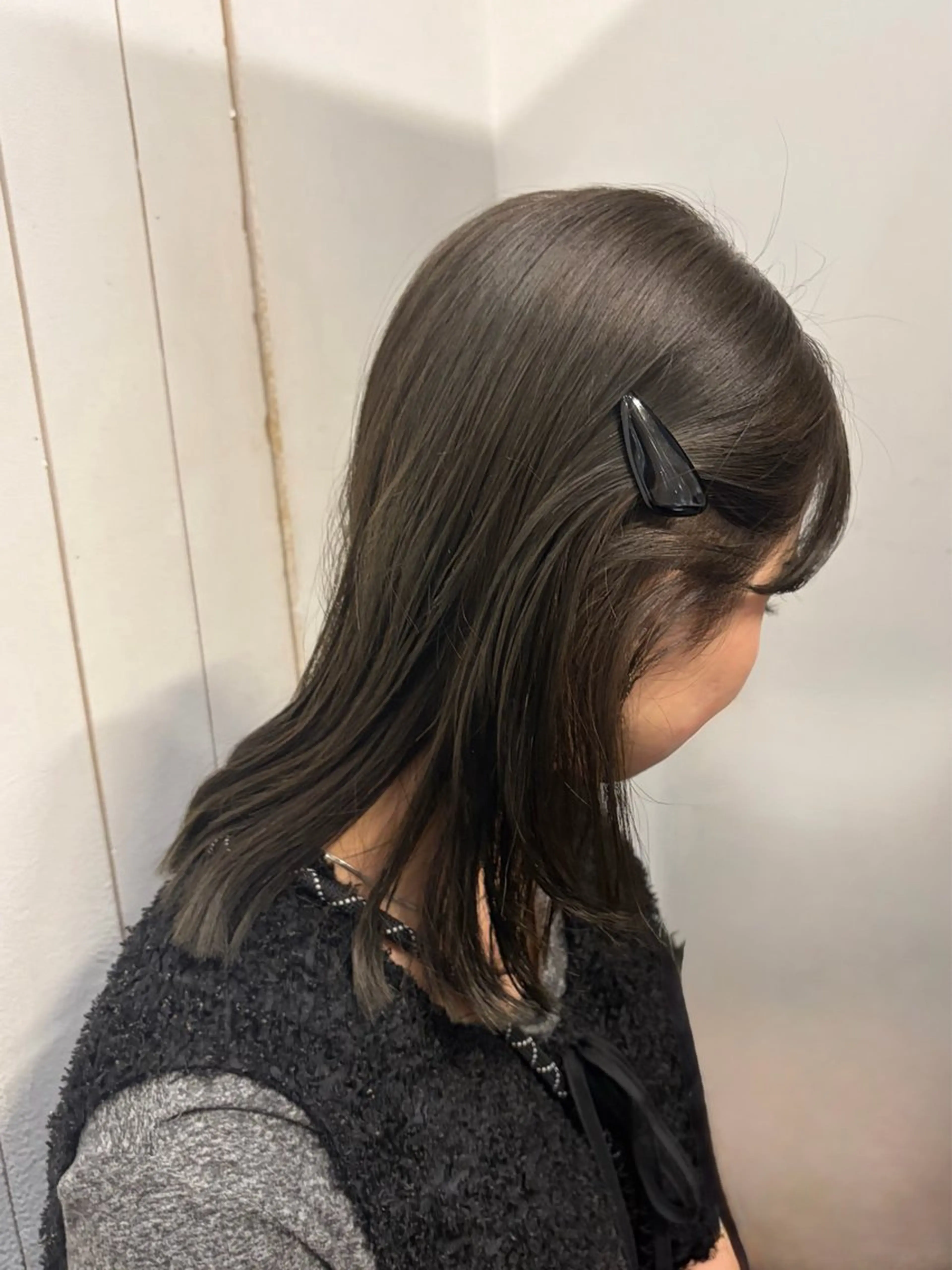 ミディアム カラー カット ヘアカラー トリートメント じゅわっと暖色カラー 🍊Moemiのヘアスタイル