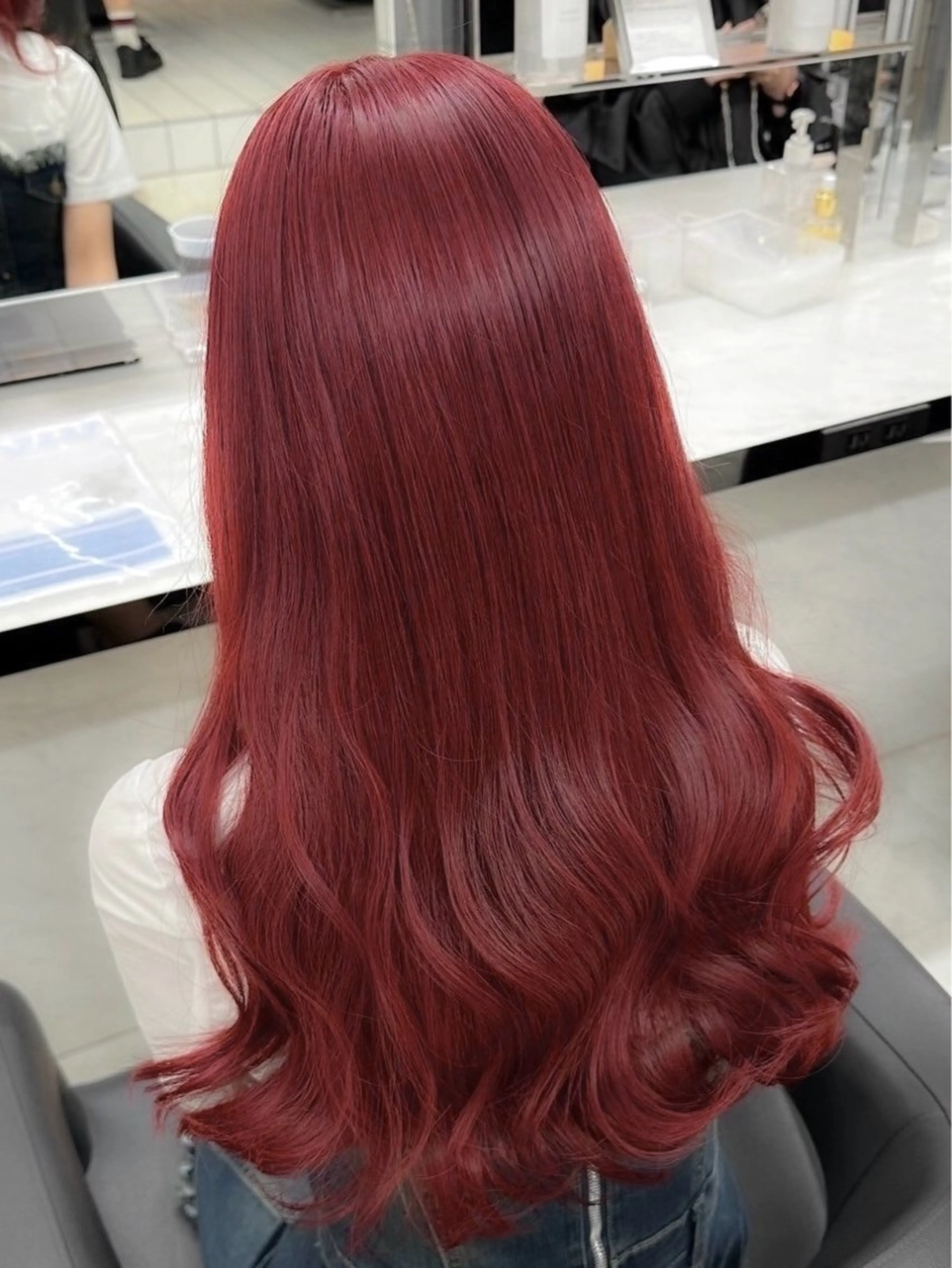 カラー 儚い天使のピンク 優音　🎀‎🤍のヘアスタイル