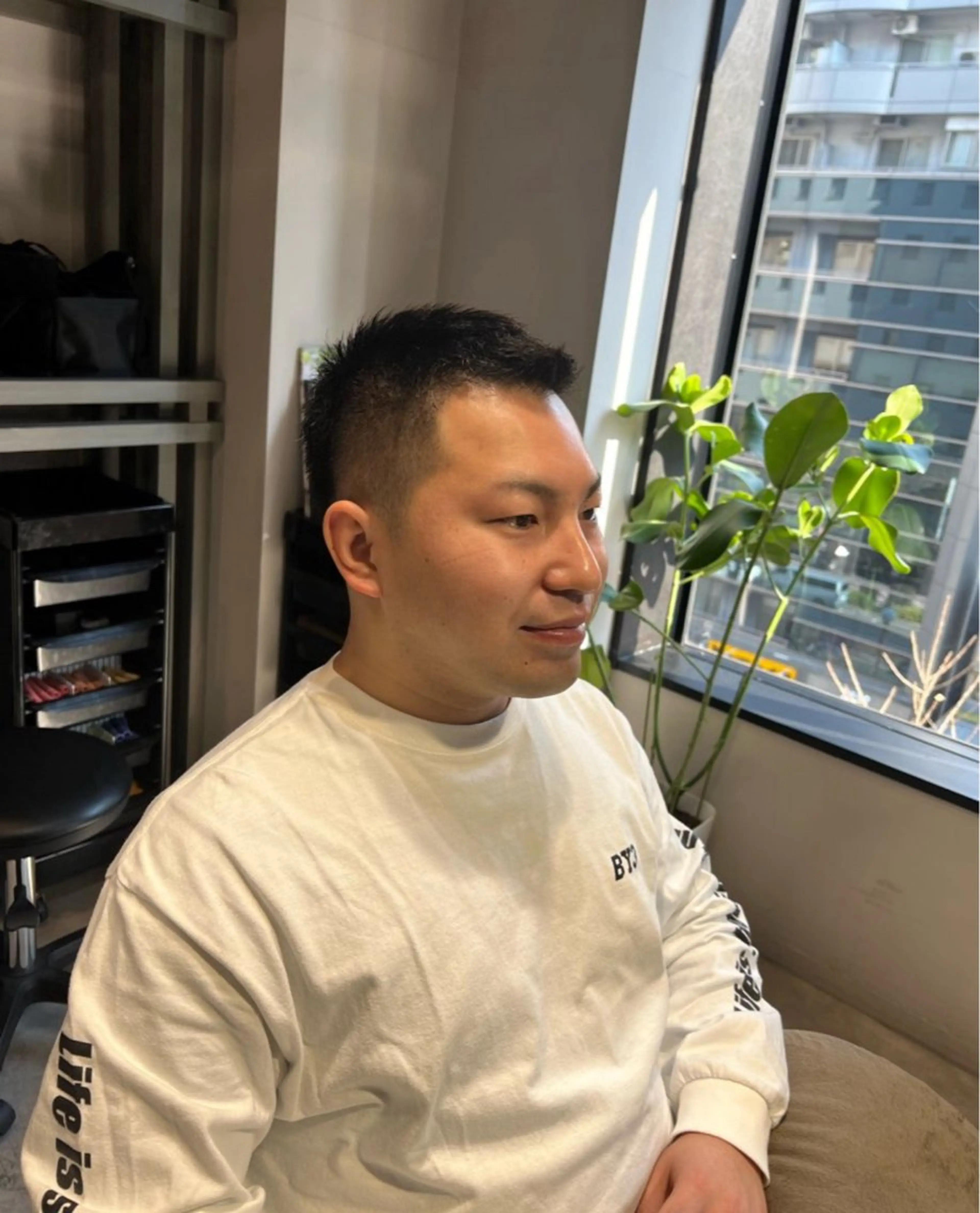 メンズ 刈り上げ カット 透明感カラー/恵比寿 /レイヤーカット大場のヘアスタイル