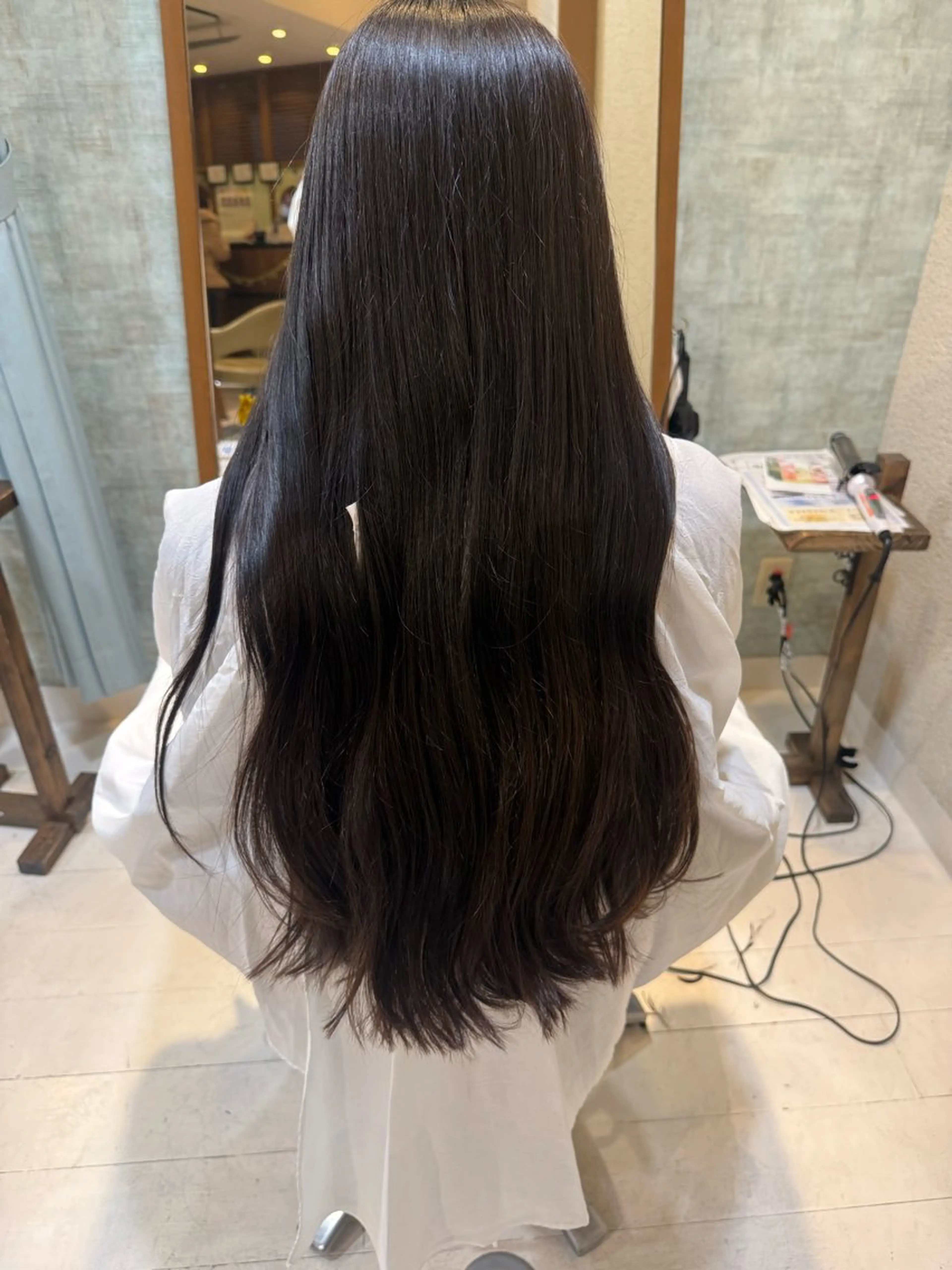 ロング 段 未佑のヘアスタイル