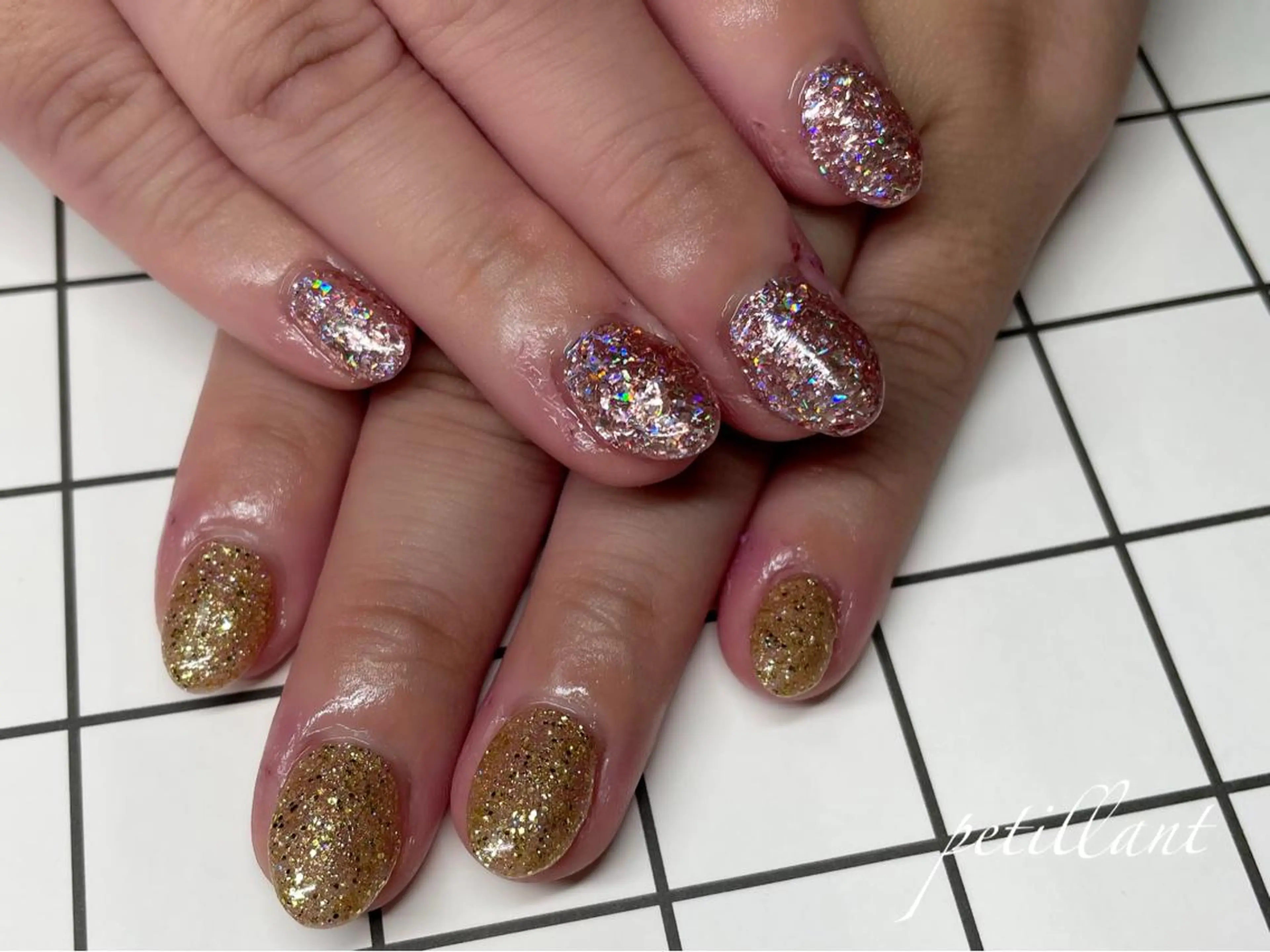 ネイル 長さ出し ハンドネイル ハンドケア petillant所属・nail salon petillantのネイルデザイン