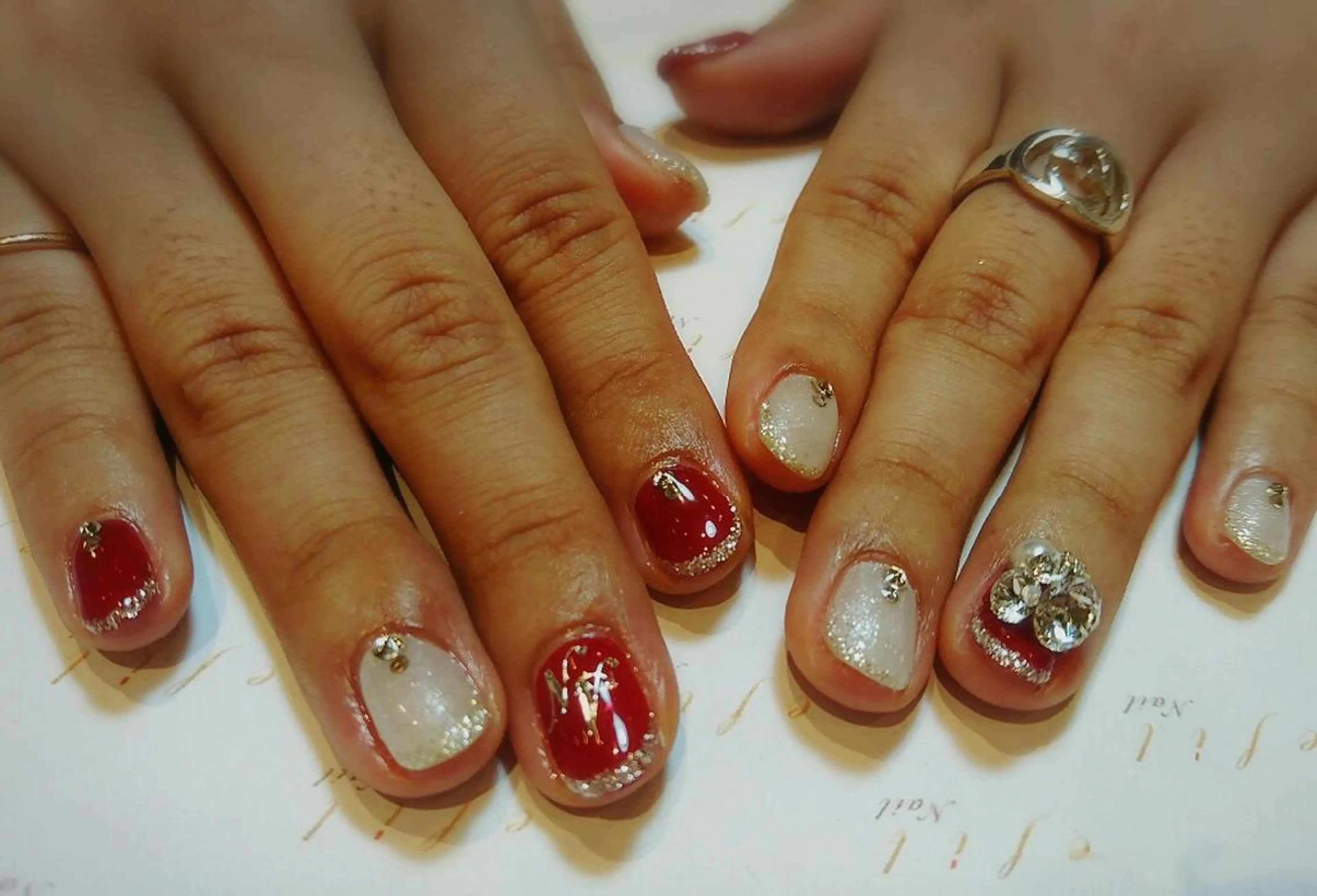 ネイル 冬ネイル クリスマス みー shakushiroのネイルデザイン