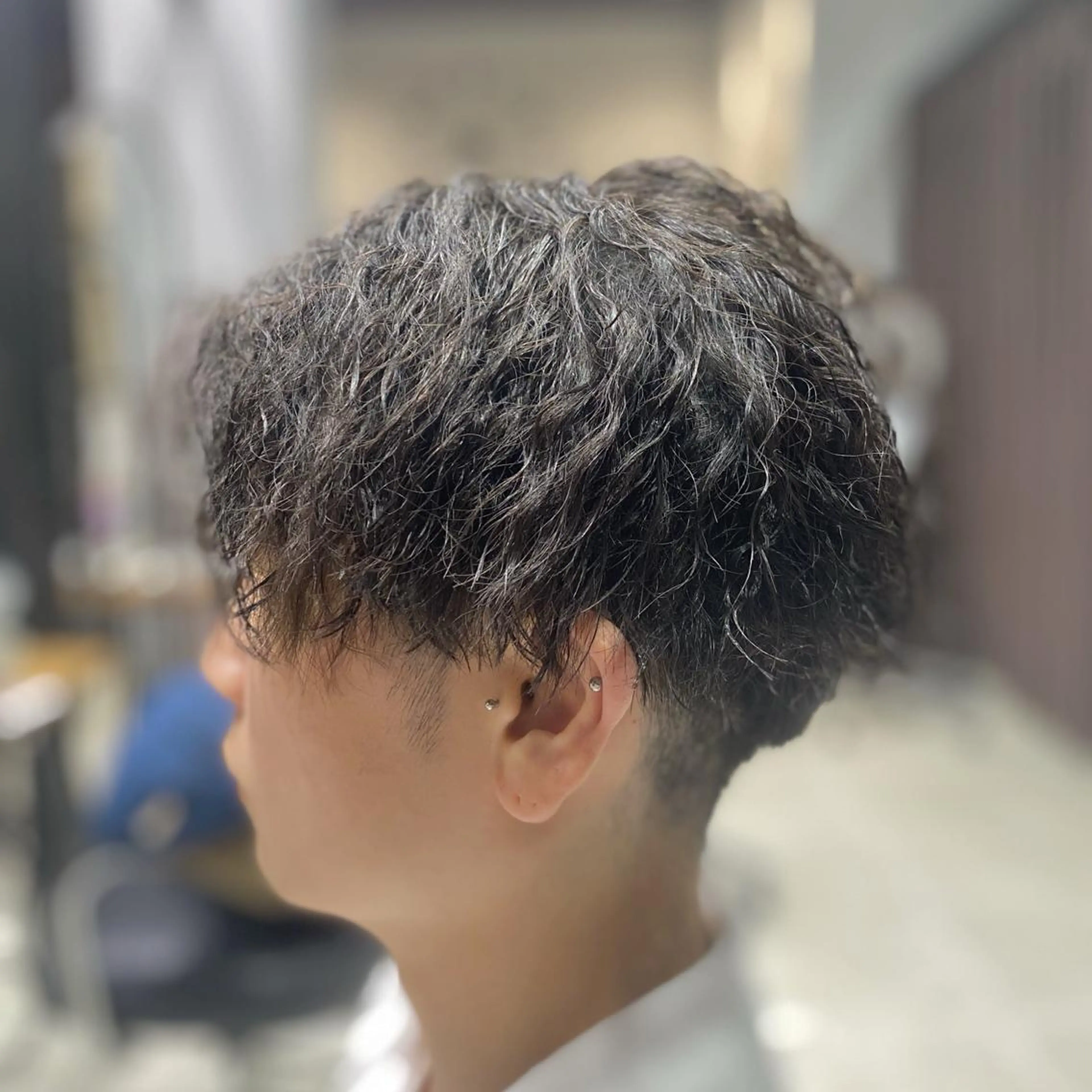 パーマ メンズ わたなべ りょうのヘアスタイル