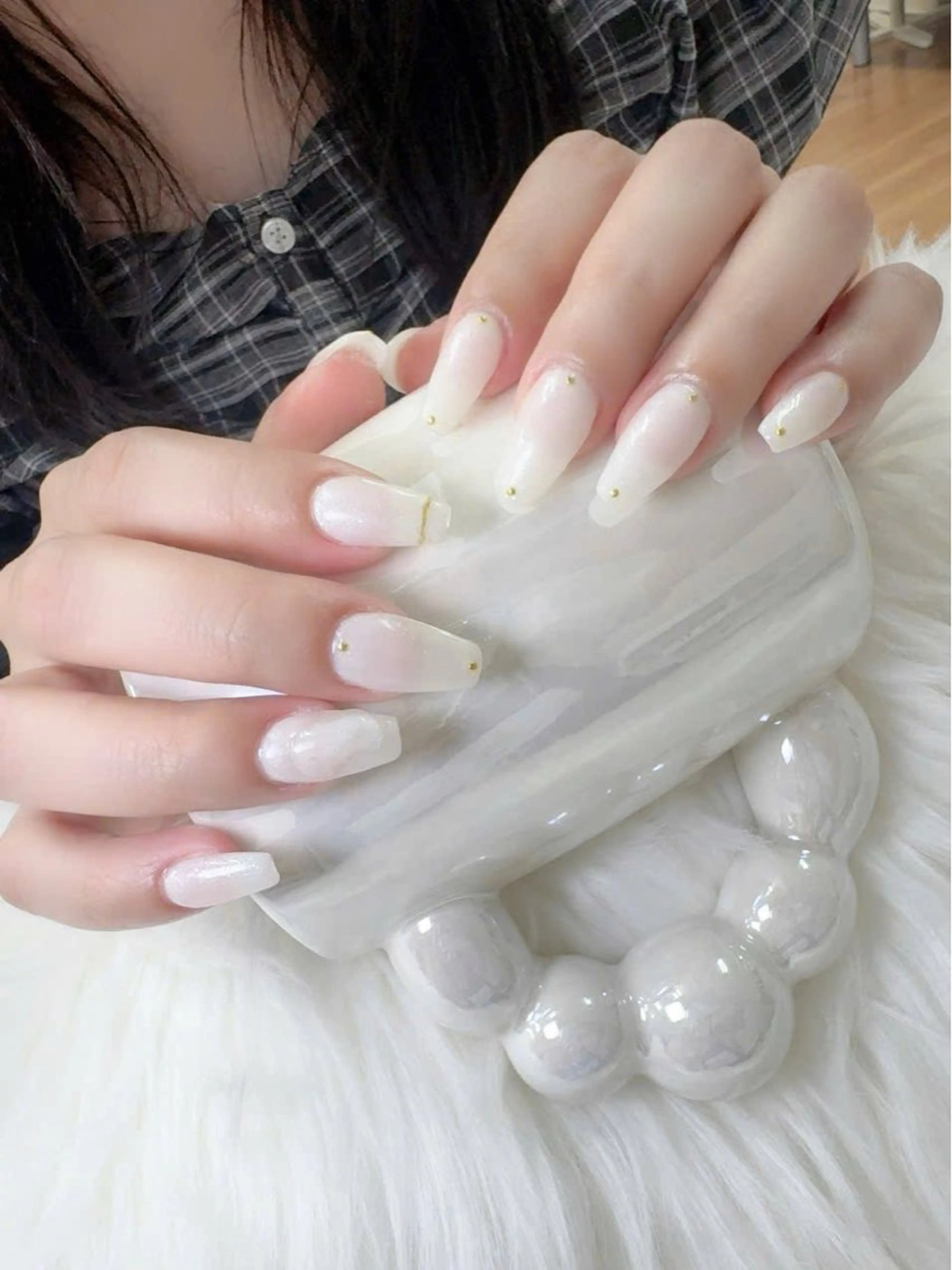 ネイル フットネイル フレンチネイル 韓国ネイル マグネットネイル ニュアンスネイル ハンドネイル ハンドケア Hara Nail 【パラジェル使用】のネイルデザイン