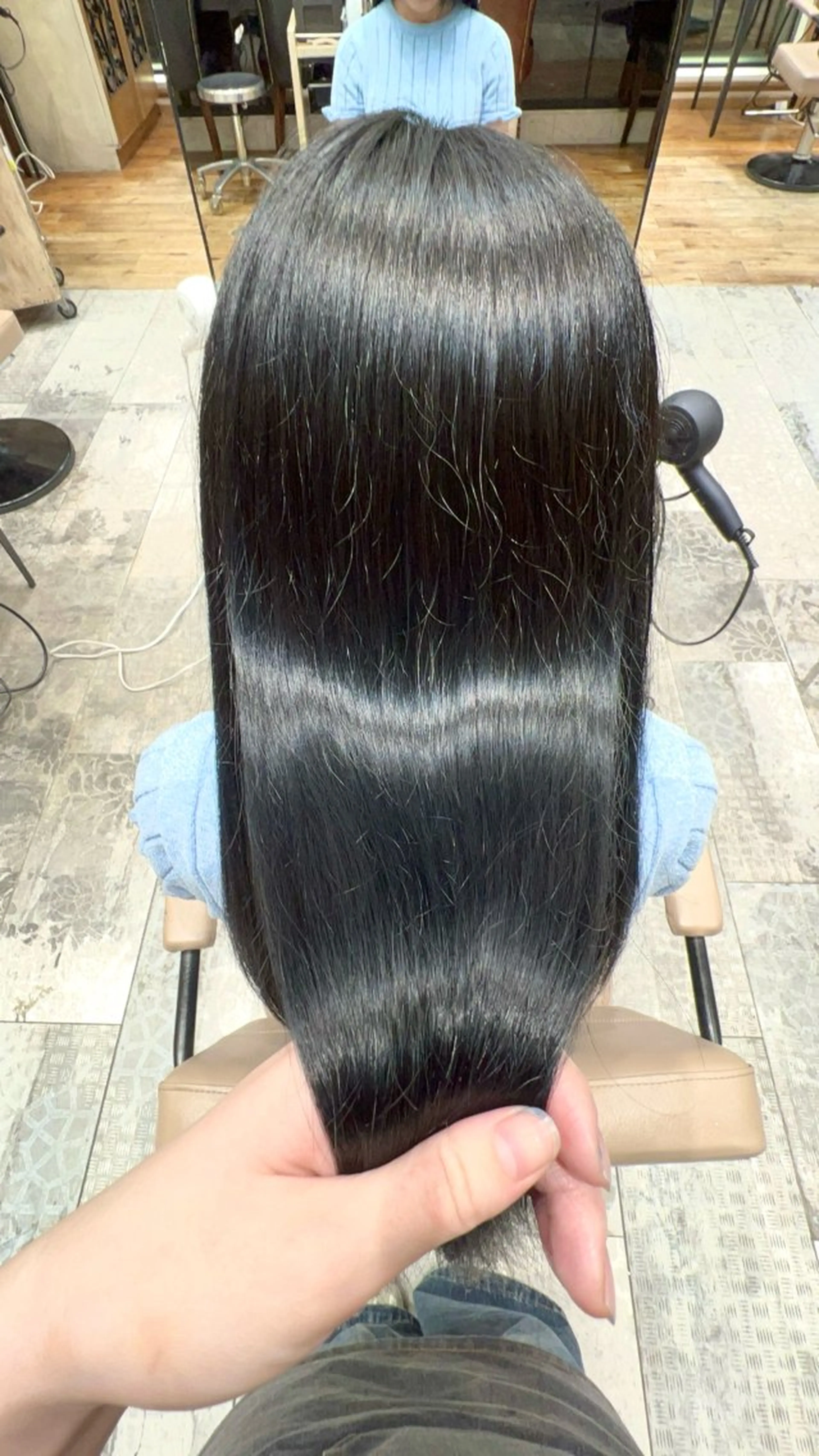 ロング カラー 大木 唯月のヘアスタイル