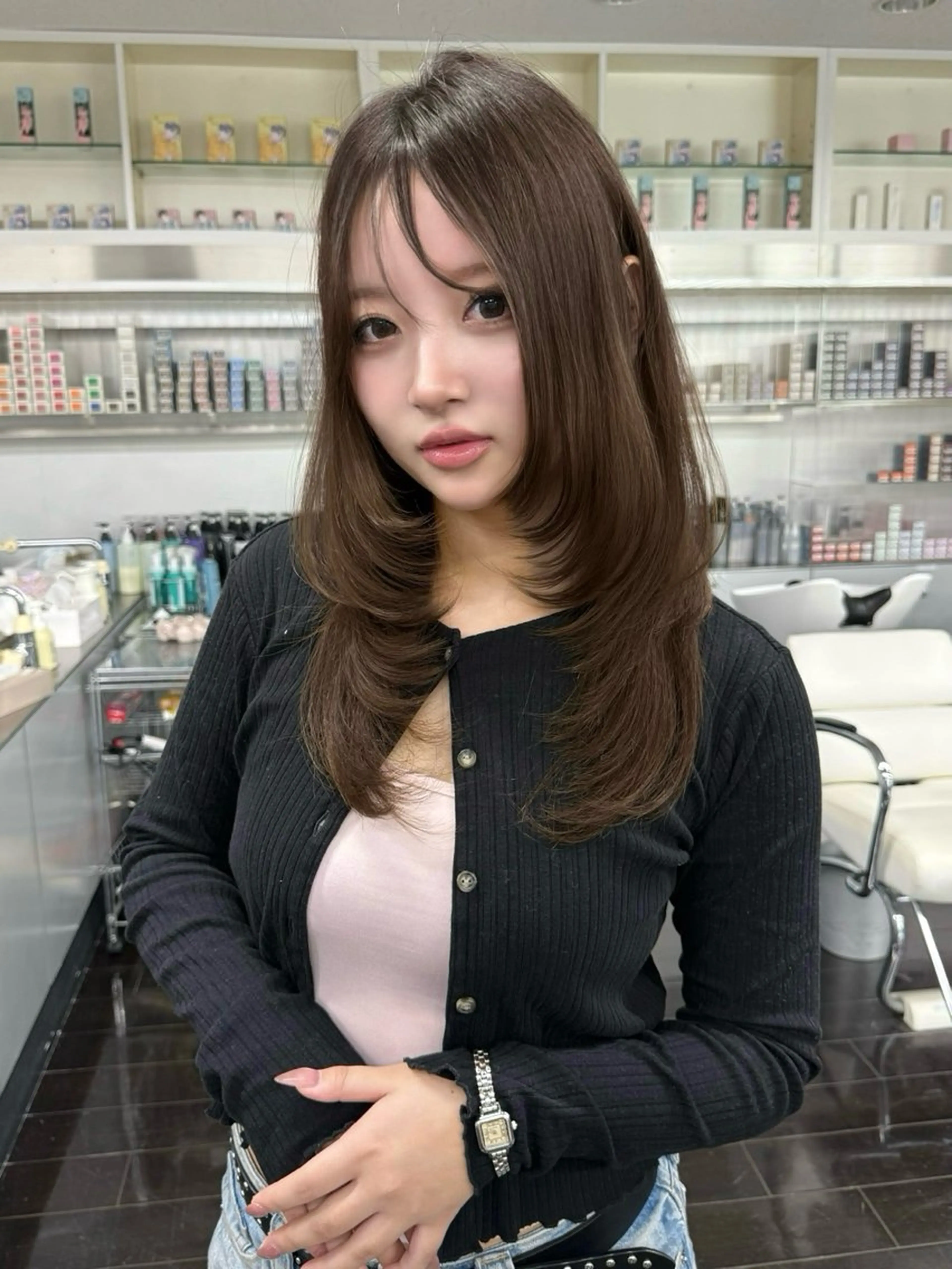 カラー ブラウンカラー 透明感カラー 豊嶋 未来のヘアスタイル