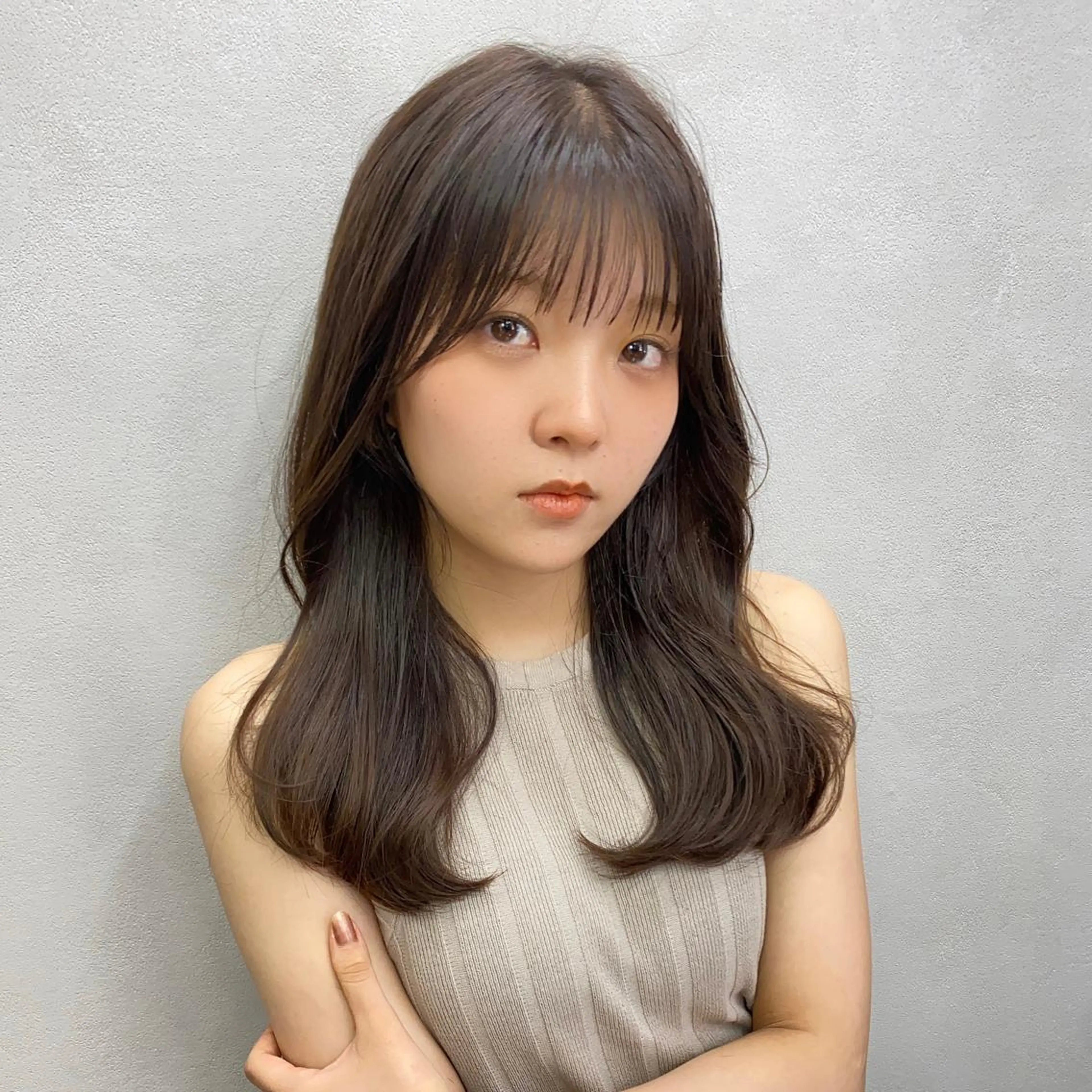 ミディアム 似合わせカット てーと /レイヤーカットのヘアスタイル