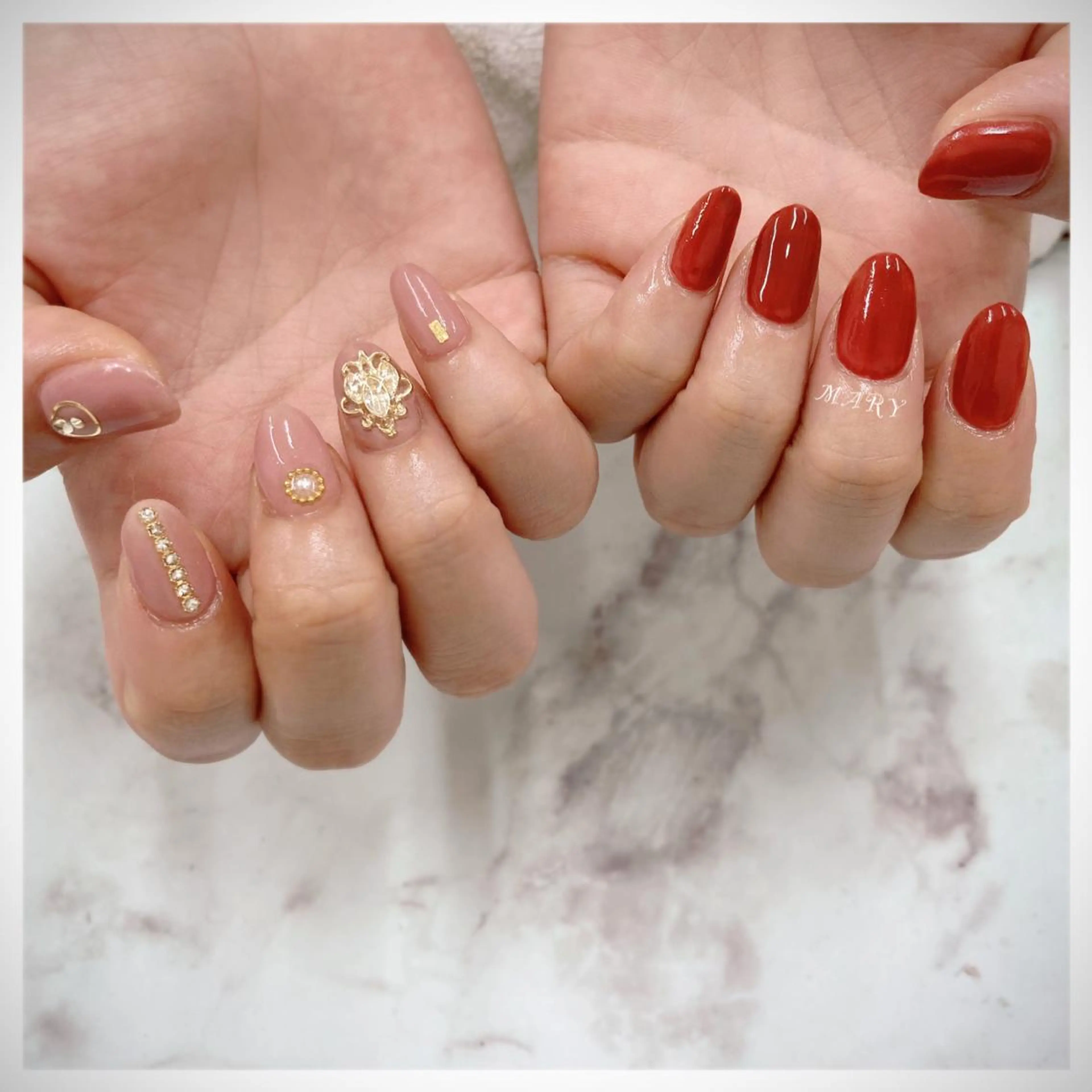 ネイル ニュアンスネイル ワンカラーネイル ハンドネイル Mary nail .narumiのネイルデザイン