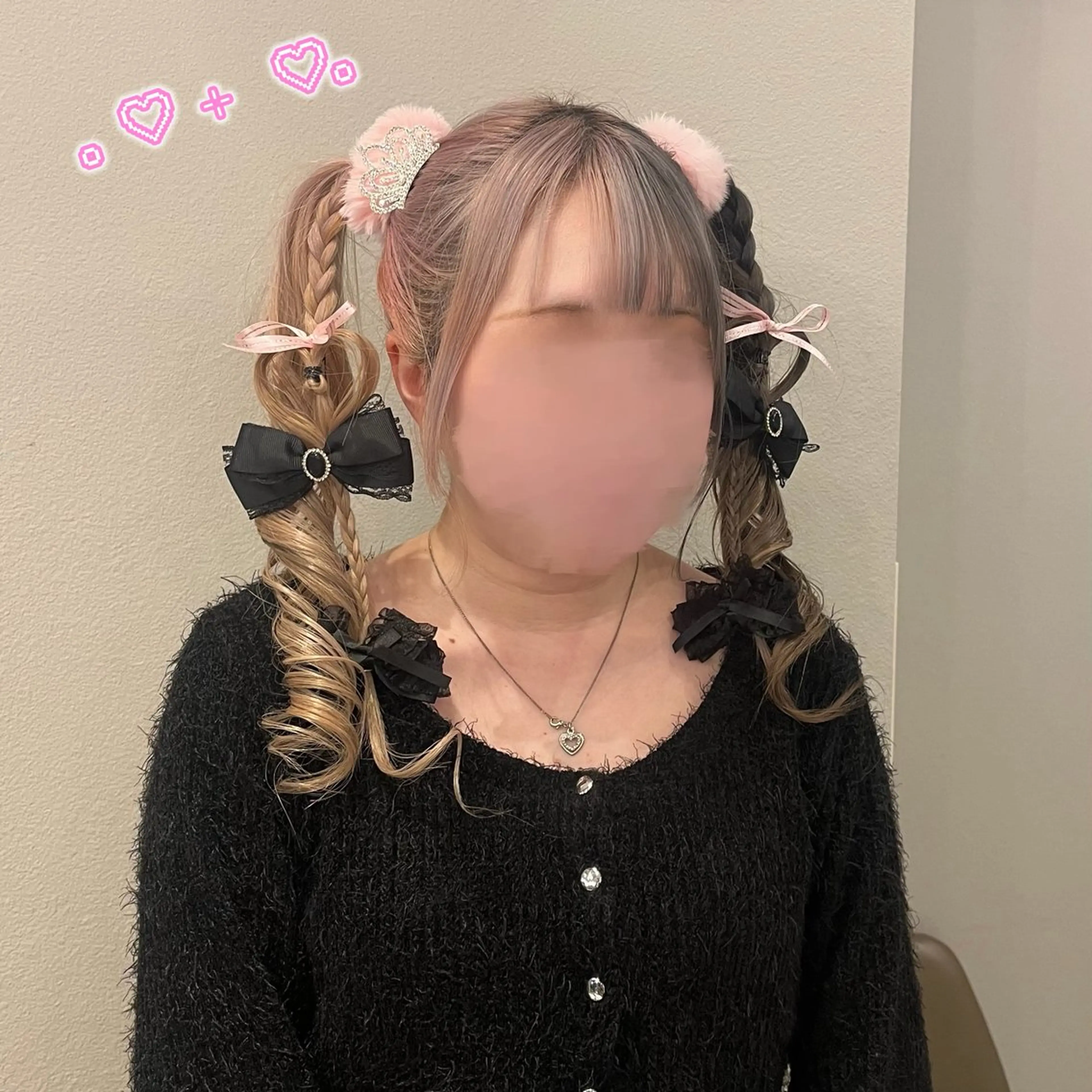 ヘアアレンジ ツインテール ヘアセット 顔周り/ガーリー /ヘアメ/あつはのヘアスタイル