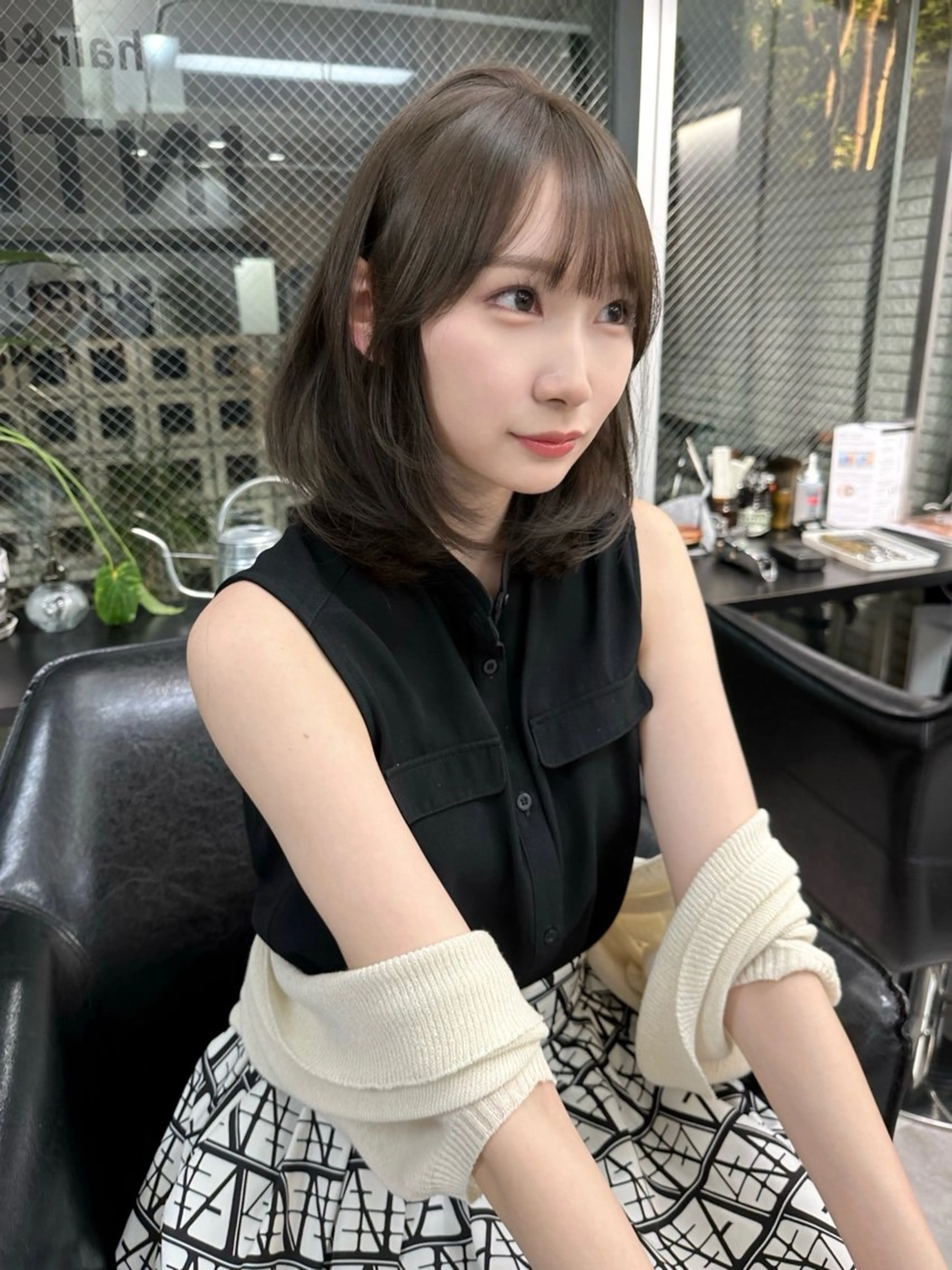 ミディアム カラー 韓国ヘア 店長NEGIのヘアスタイル