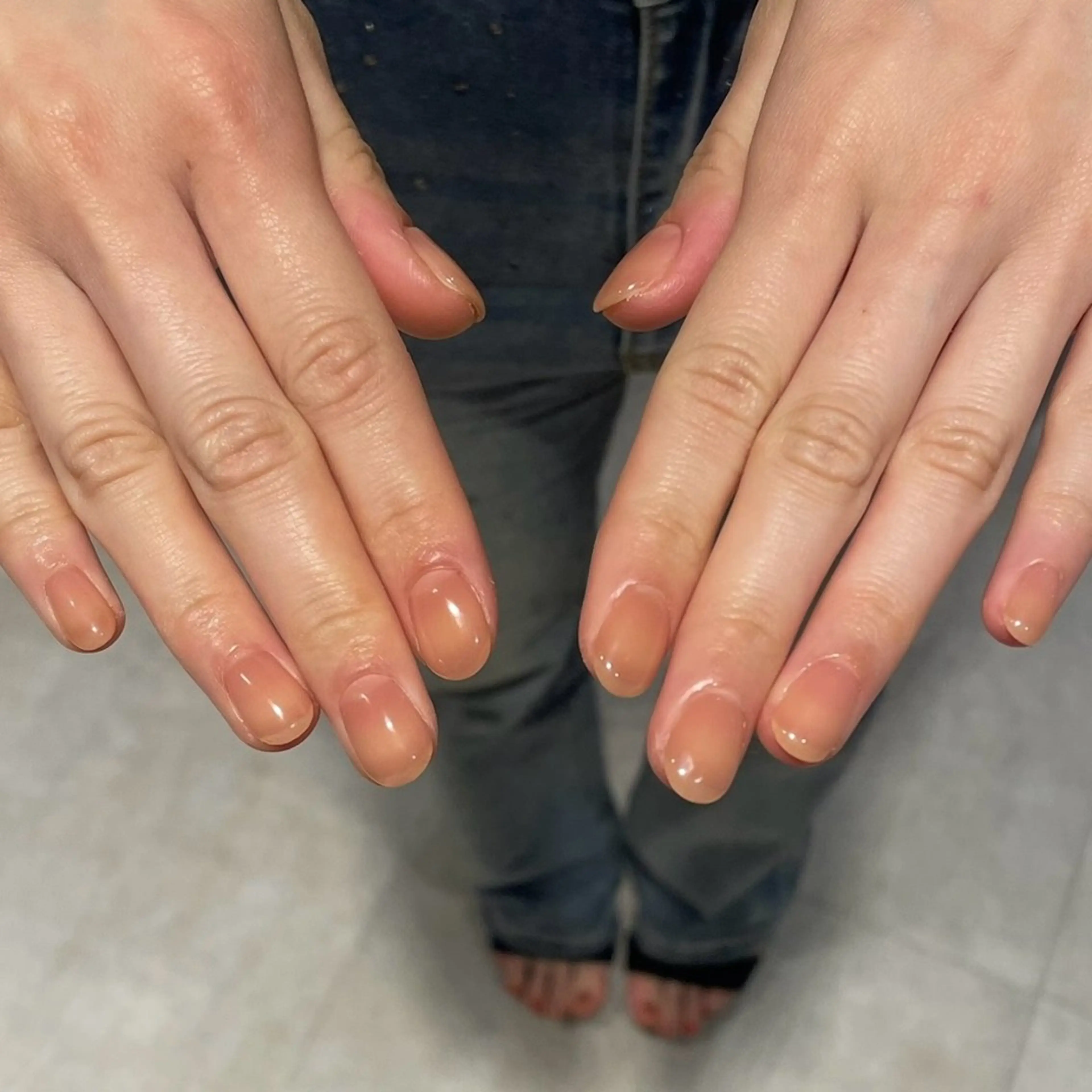 ネイル ハンドネイル 𝑟𝑖𝑠𝑎 🕯‎🤍のネイルデザイン