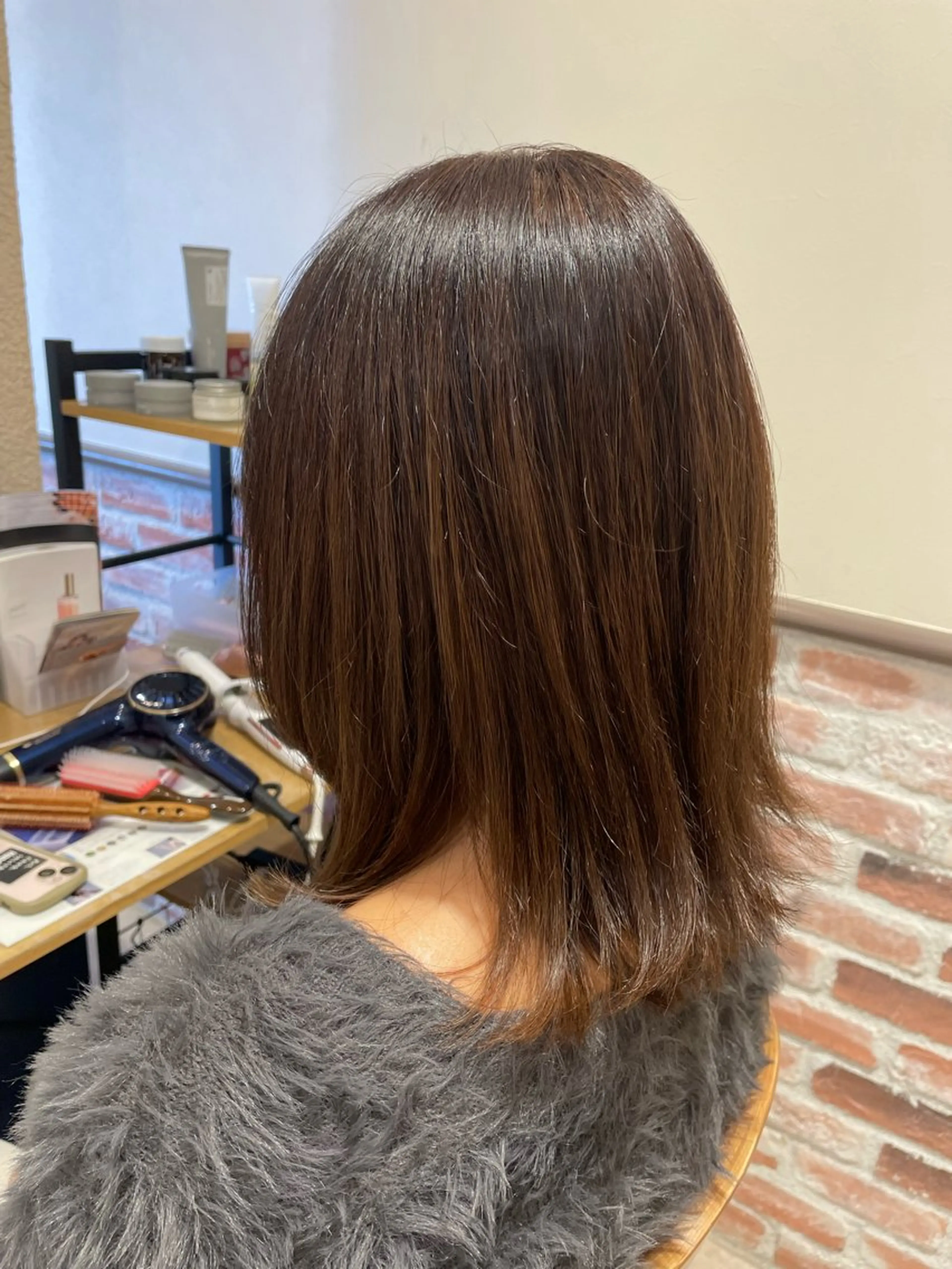 ミディアム カラー YUSICA  所沢 イマムラ✳︎✴︎のヘアスタイル