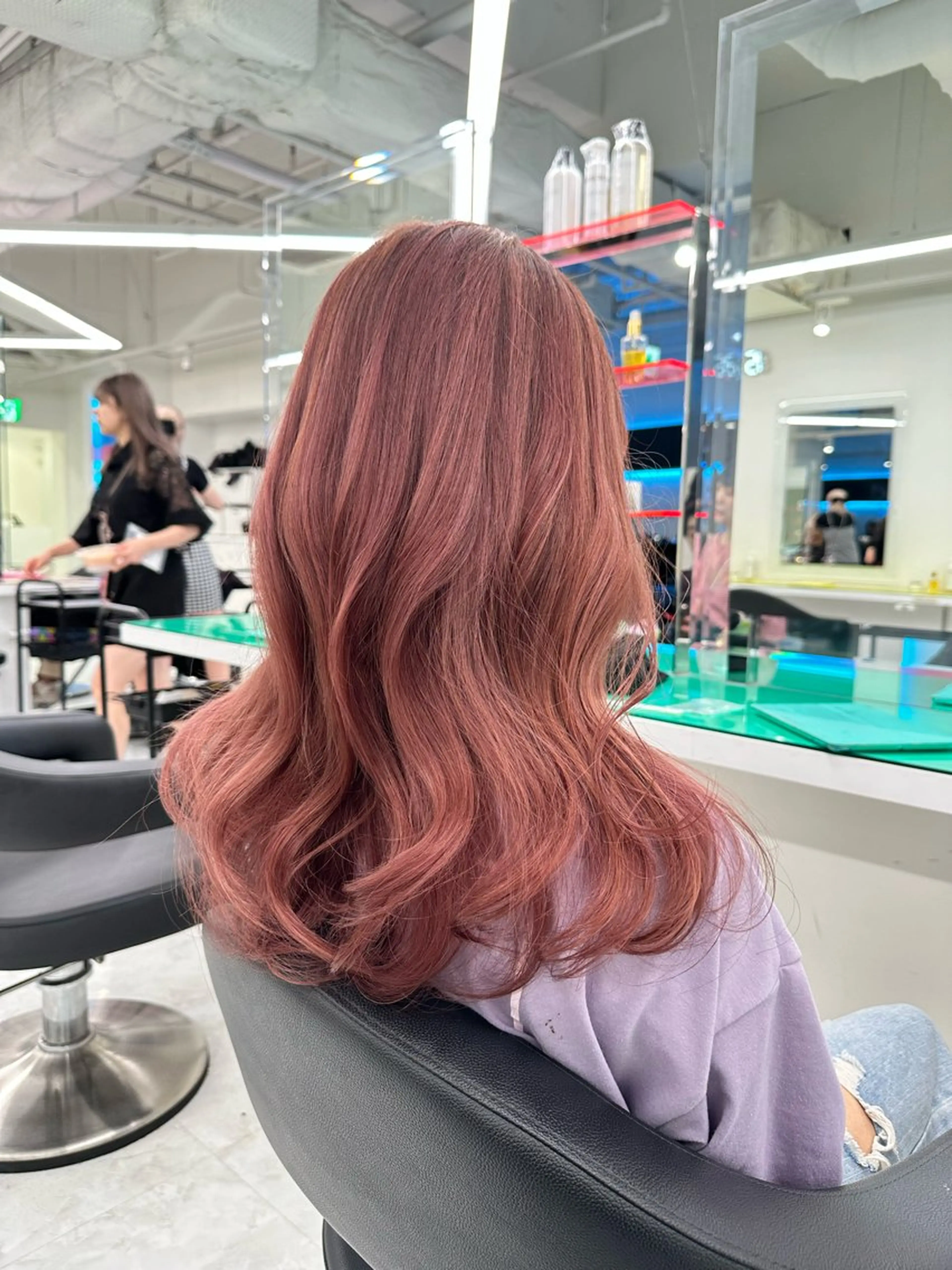 ロング ブラウンベージュ🤎 ブリーチなし🤎のヘアスタイル