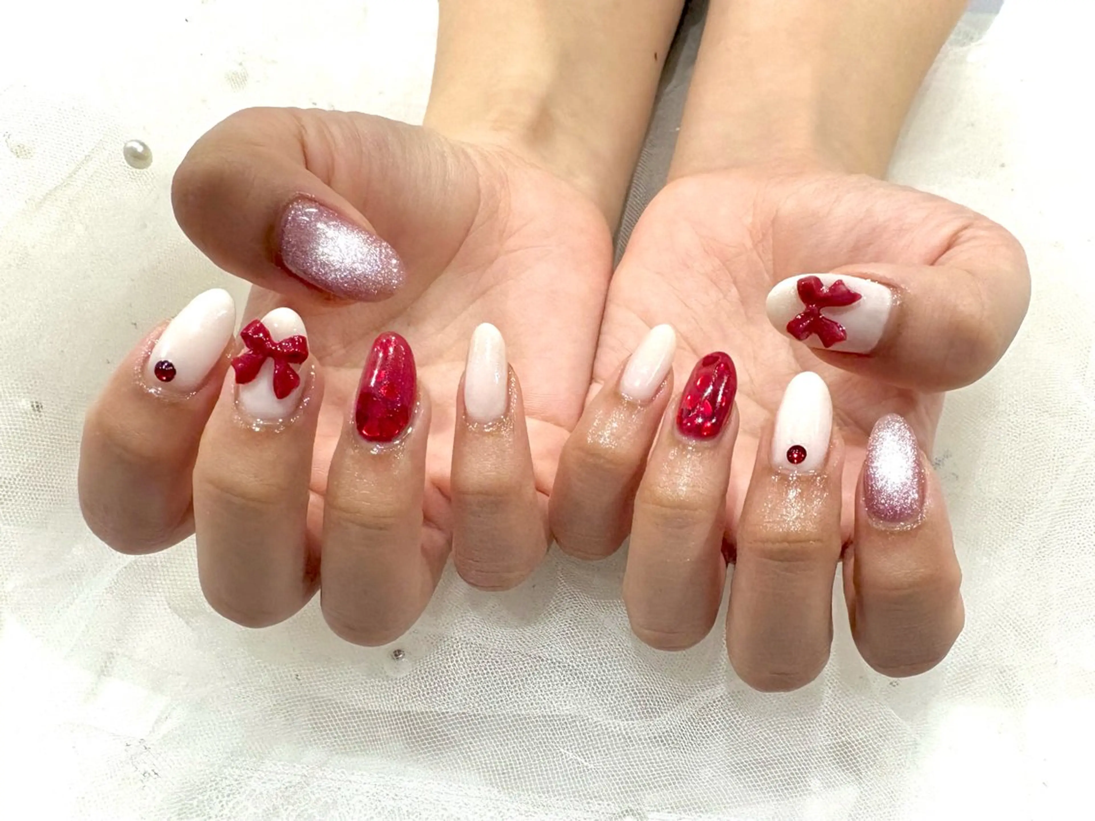 ネイル バレンタイン Nail salon Cielel⟡Ayaのネイルデザイン
