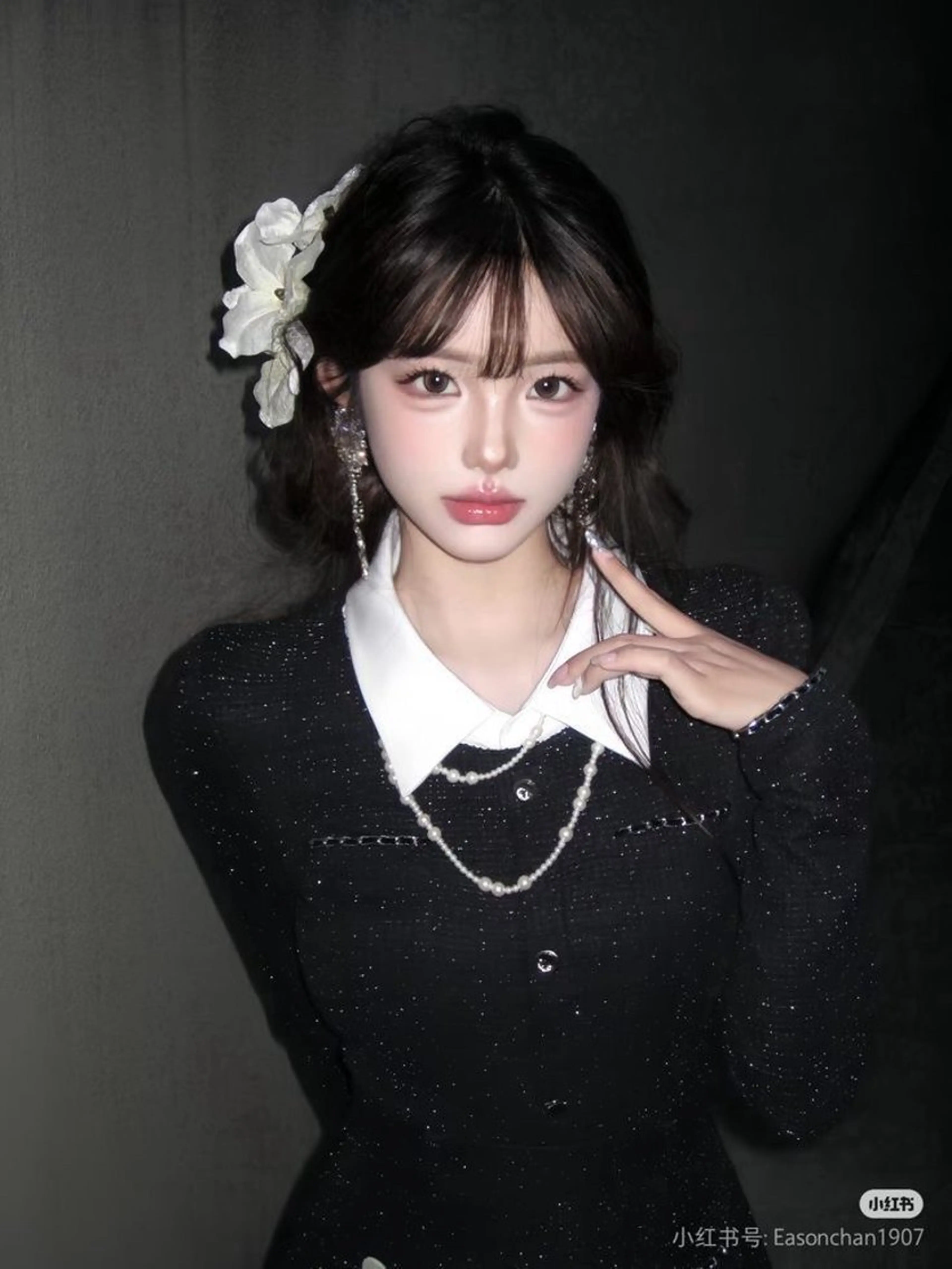 ロング カラー ヘアアレンジ ヘアカラー トリートメント 純欲韓国ワンホン🤍 𝑌𝑢𝑖🤍のヘアスタイル