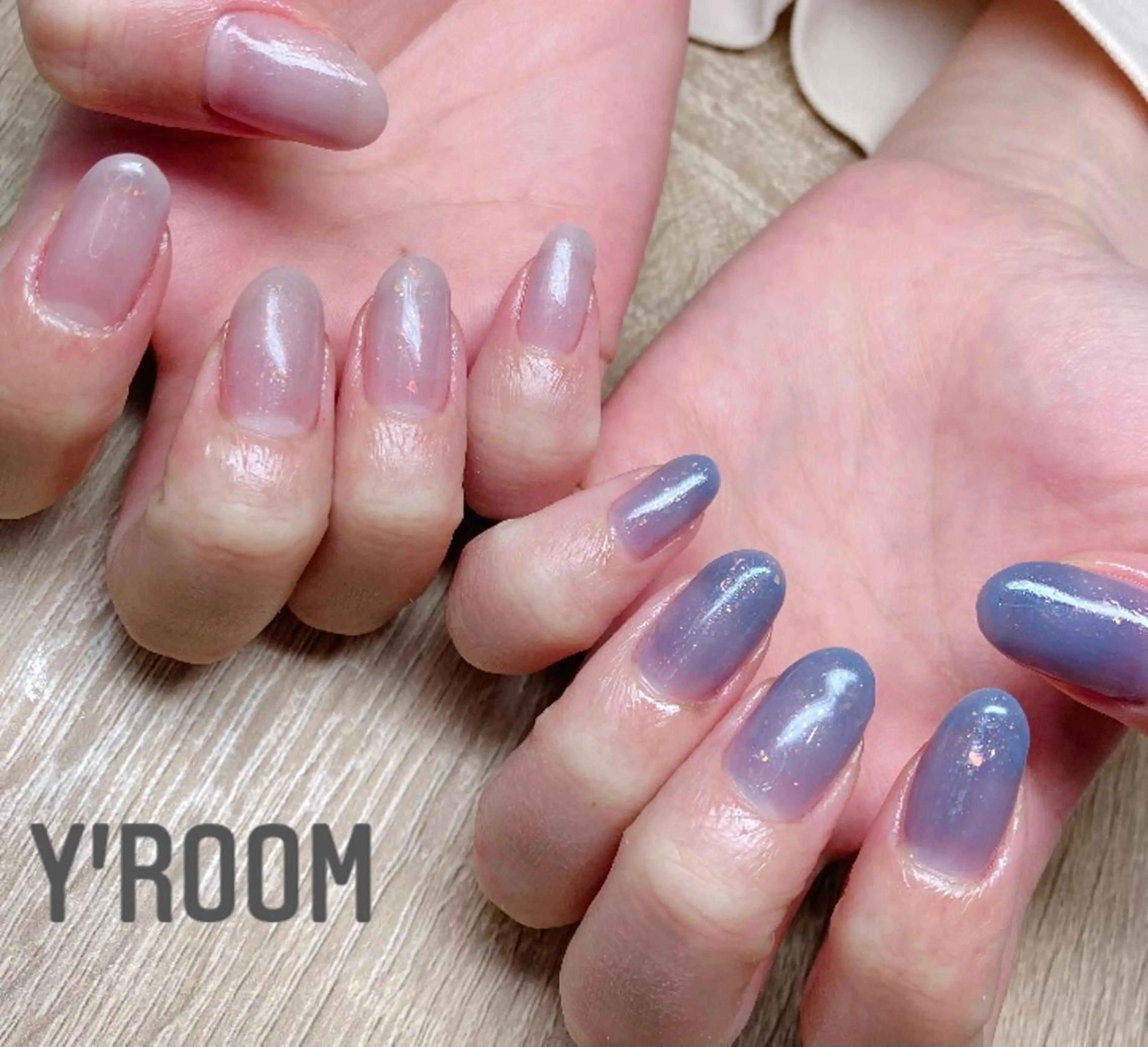 ネイル オーロラネイル フラッシュネイル フットネイル ジェルネイル 氷ネイル・うるうるネイル ハンドネイル YUKA （ネイリスト）のネイルデザイン