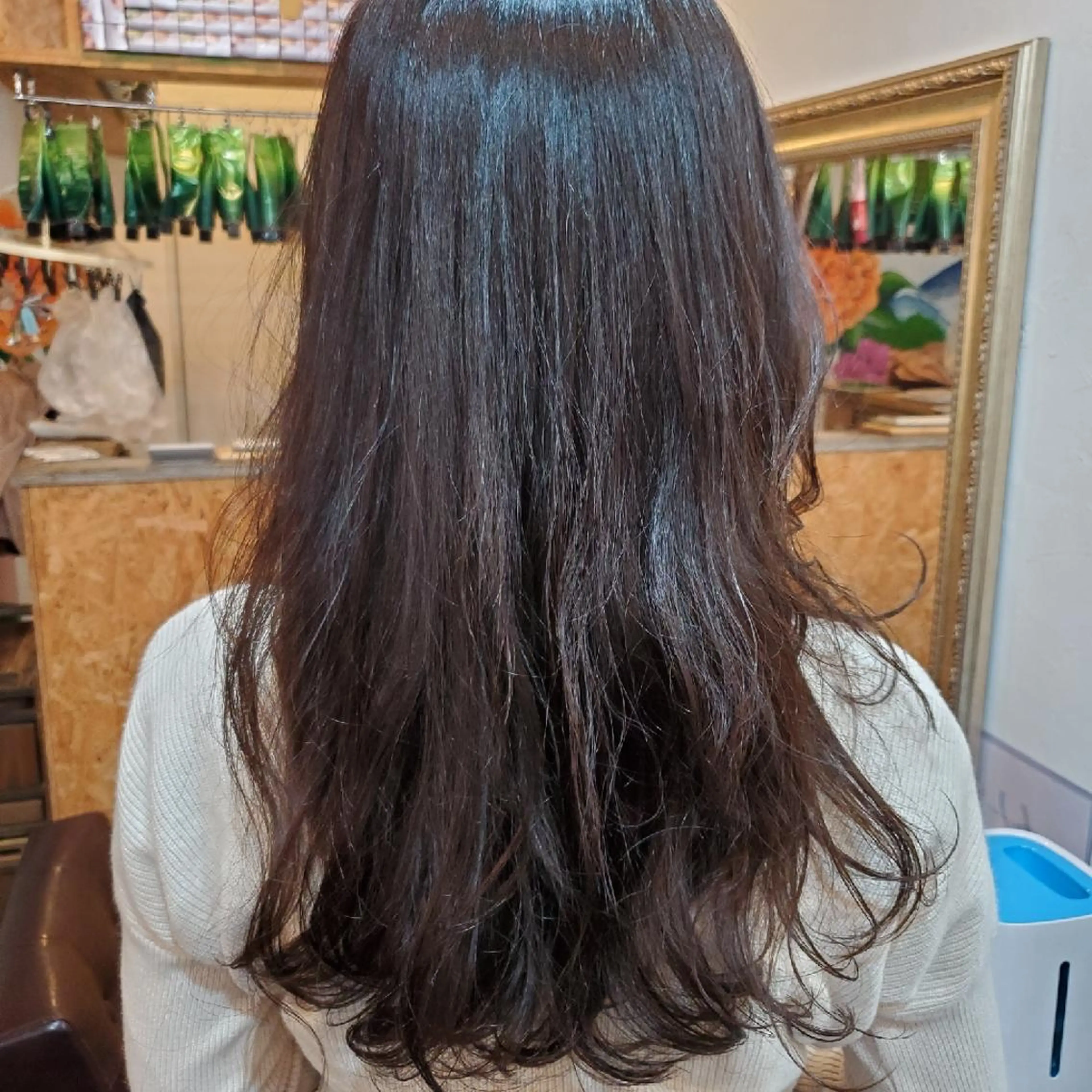 ロング カラー カット ヘアカラー トリートメント 韓国ヘア レイヤー くびれヘアMATSUのヘアスタイル