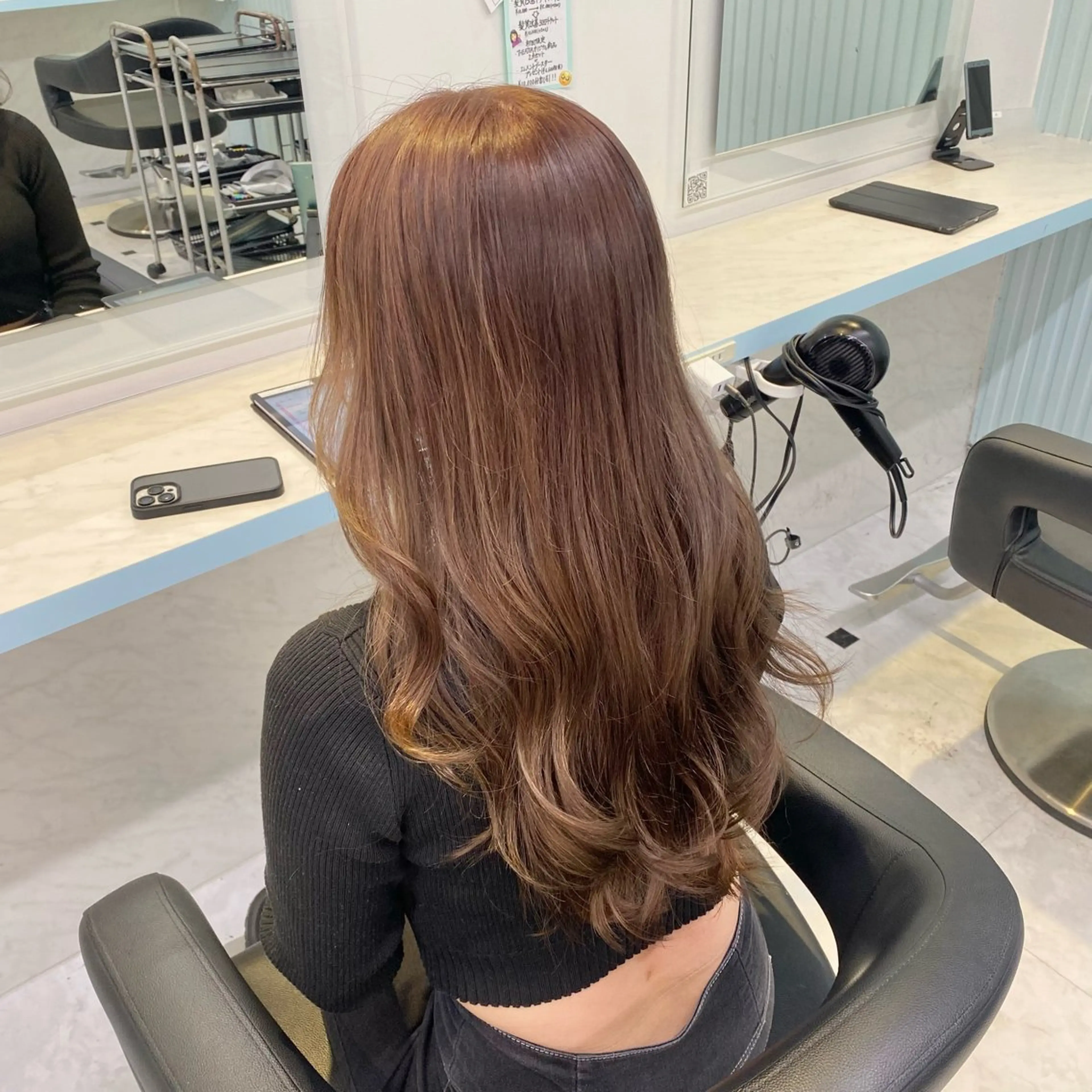 ロング カラー ヘアカラー トリートメント 🤎モテ髪＆透明感 ミルクティー🥣🤎のヘアスタイル