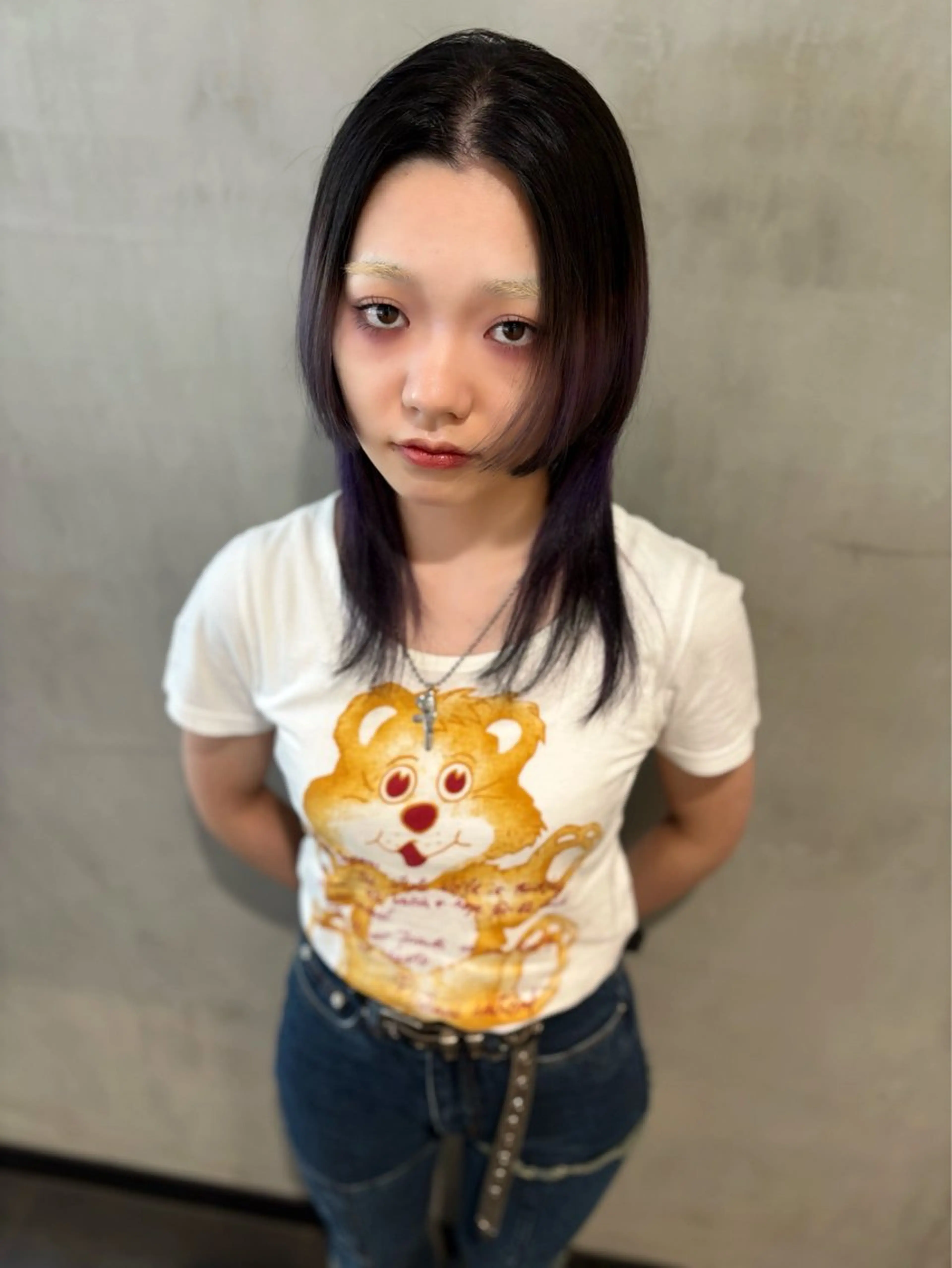 ミディアム カラー カット ヘアカラー 優作 〜圧倒的信頼〜のヘアスタイル