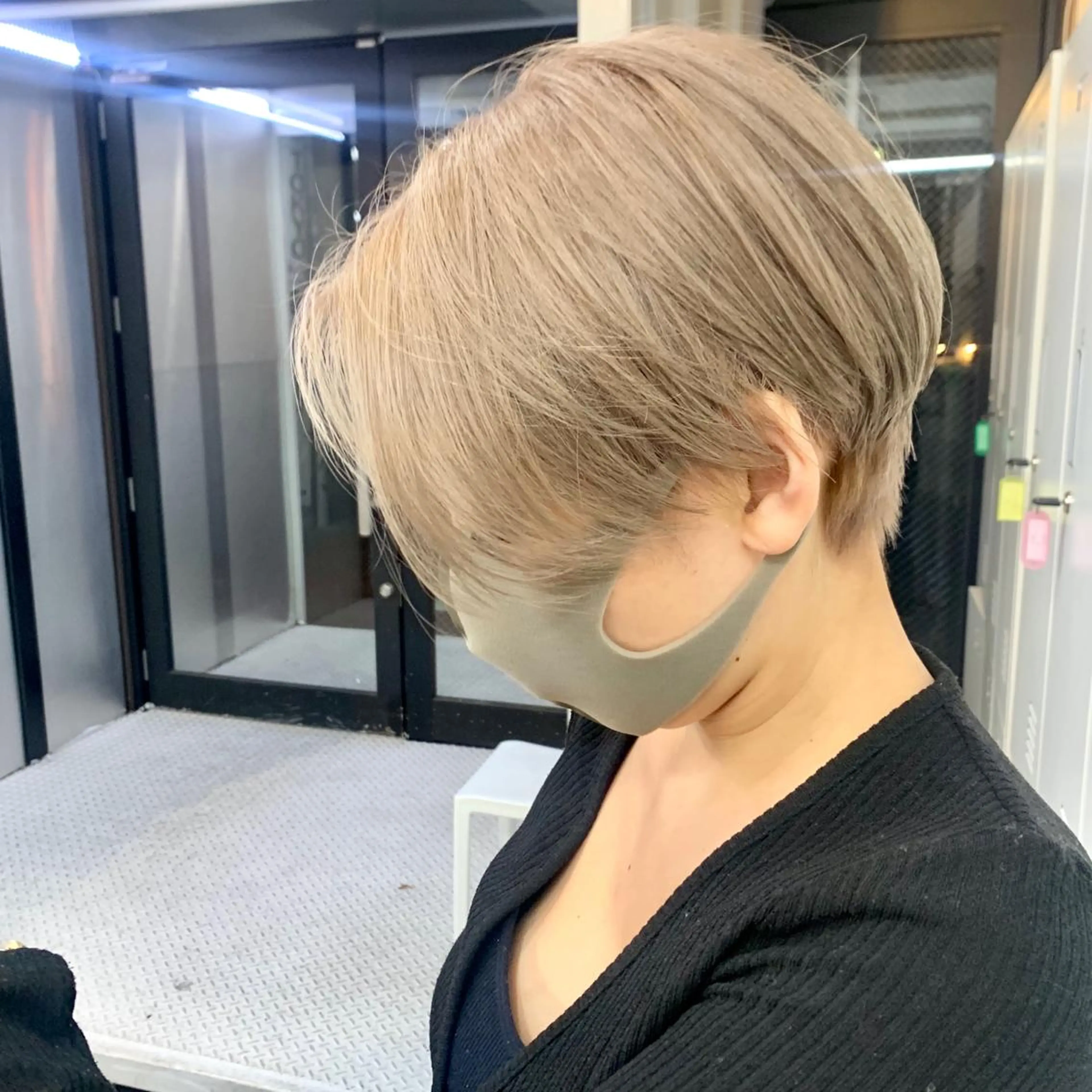 ショート カラー ヘアアレンジ ハイトーン/美髪矯正 🍃大江拓実のヘアスタイル