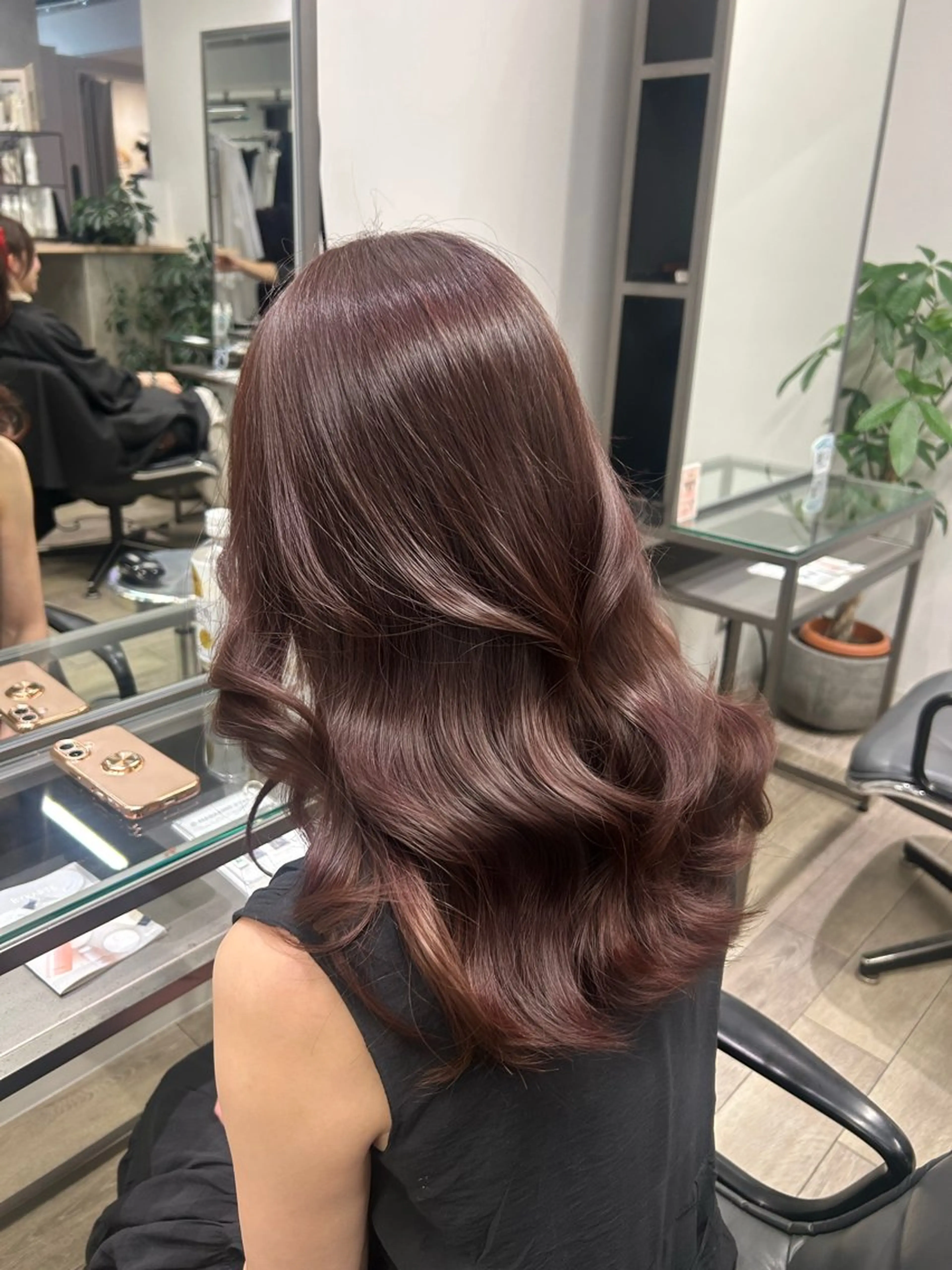 カラー ブラウンカラー ピンクカラー ヘアカラー トリートメント 西口 陽菜 神戸/三宮のヘアスタイル